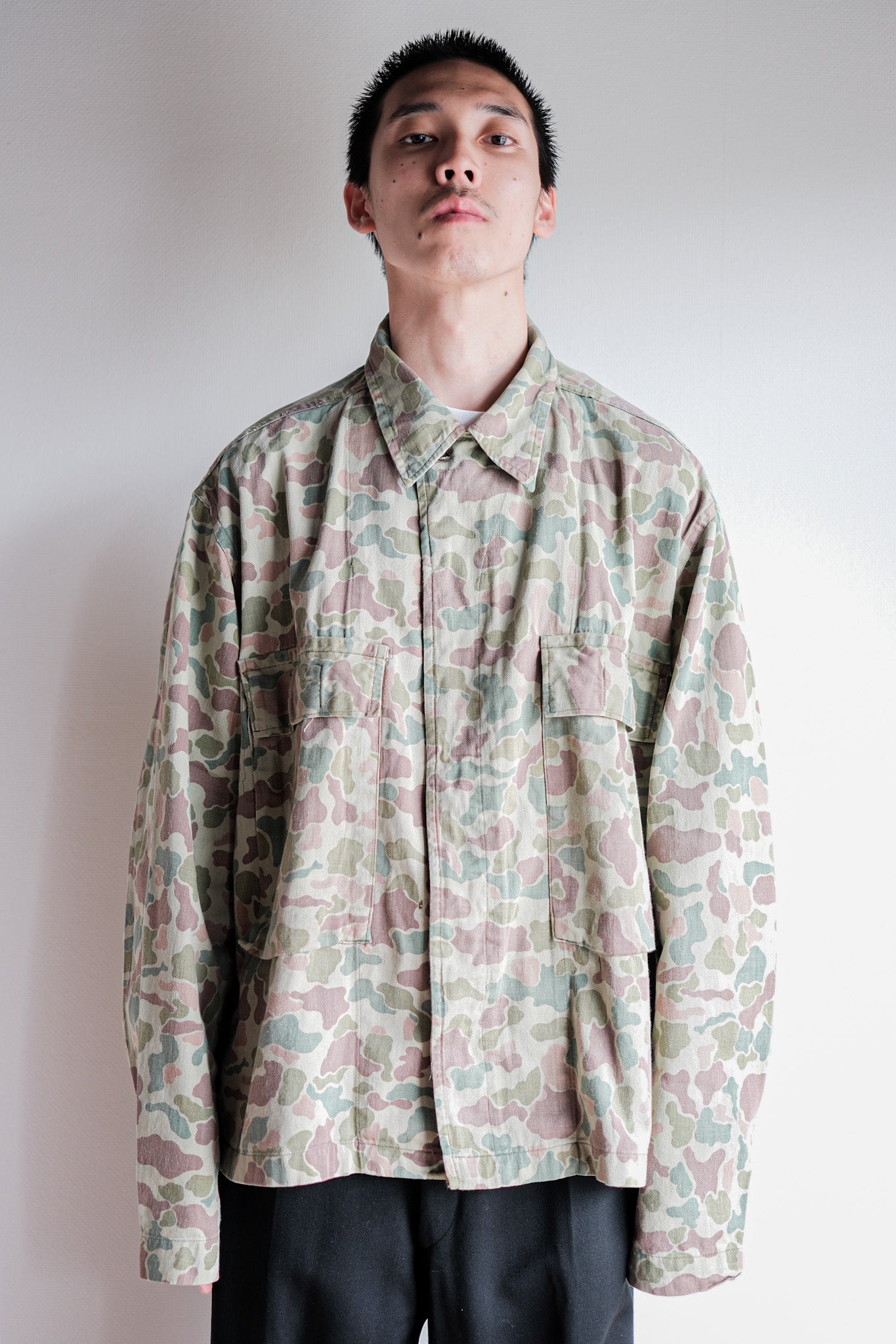 ［~50's］Dutch Army Frogskin Camouflage Field Jacket Size.52