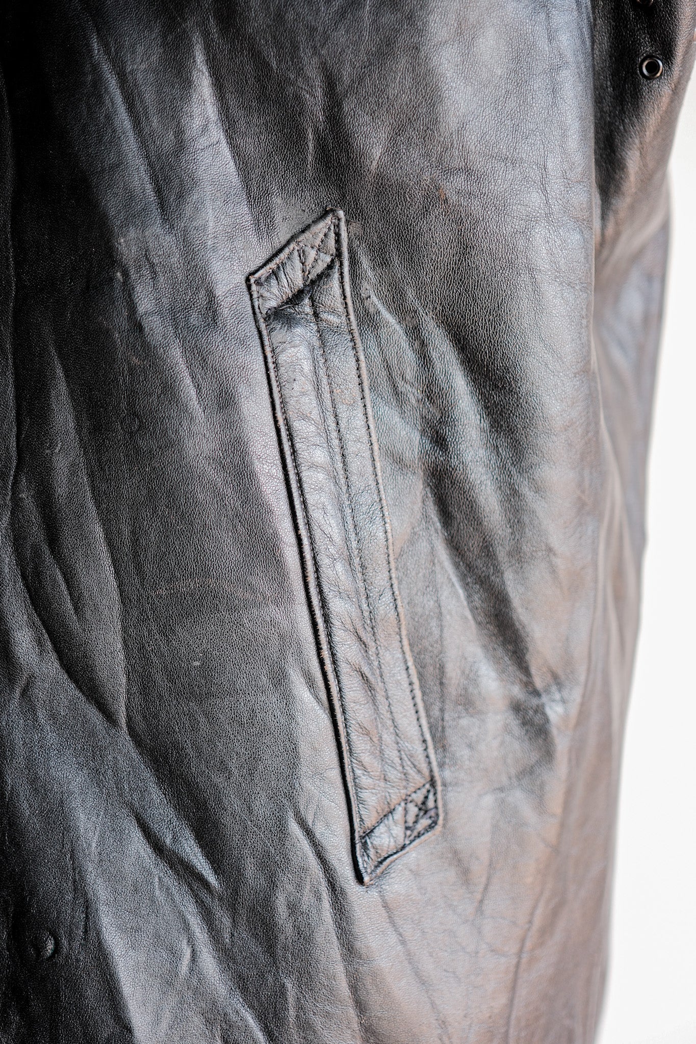60's】French Vintage Le Corbusier Leather Work Jacket Size