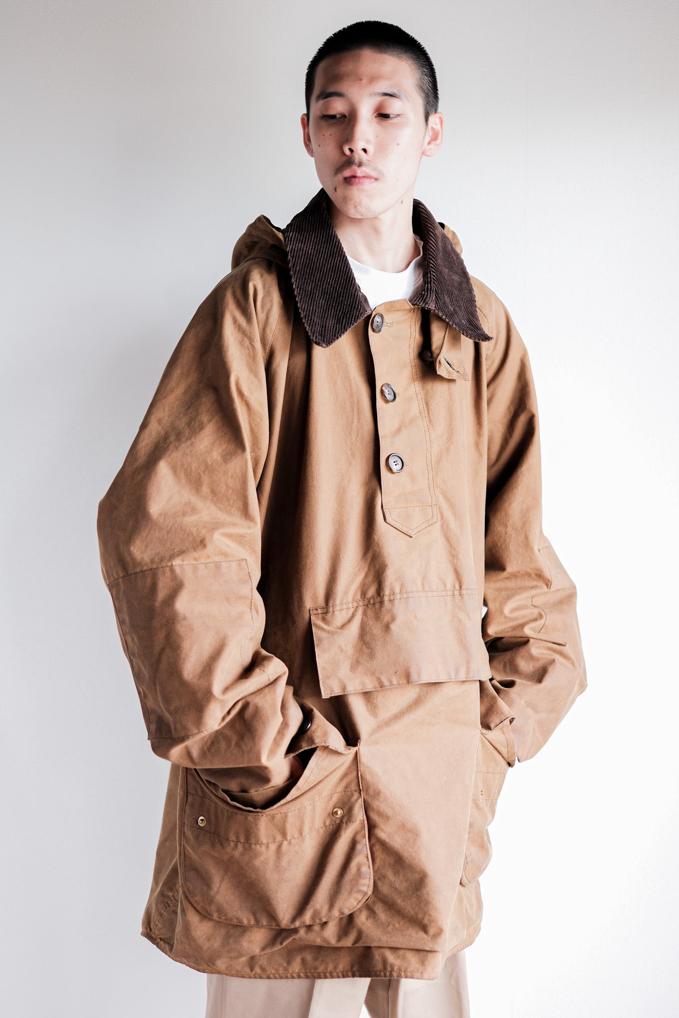 ［~90’s］Vintage Barbour “LONGSHOREMAN” 3 Crest Size.EX LARGE