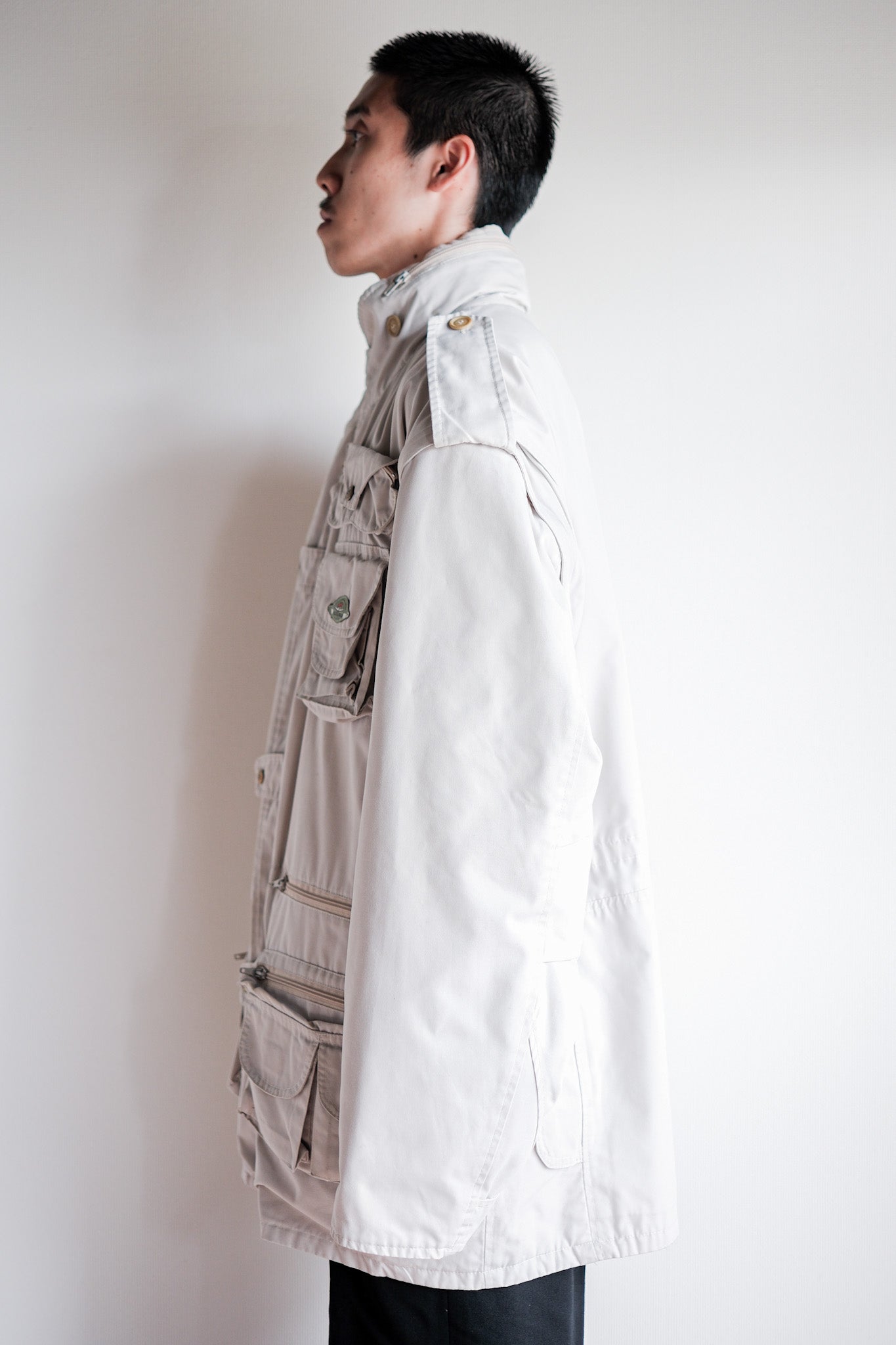 ［~90's］Old Renoma Paris Detachable Sleeve Multi Pocket Jacket With Liner