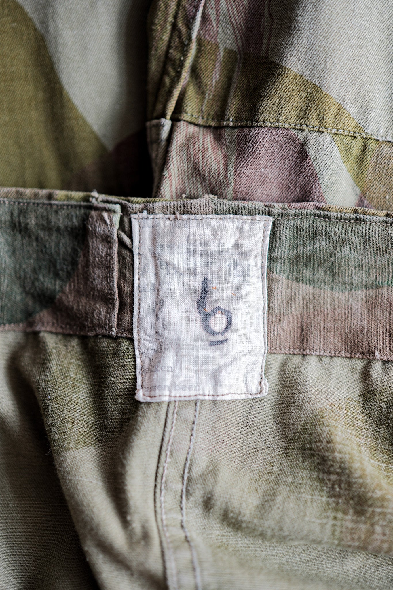 ［~50's］Belgium Army Brushstroke Camouflage Airborne Pants Size.6 "Remake" "Early Type"
