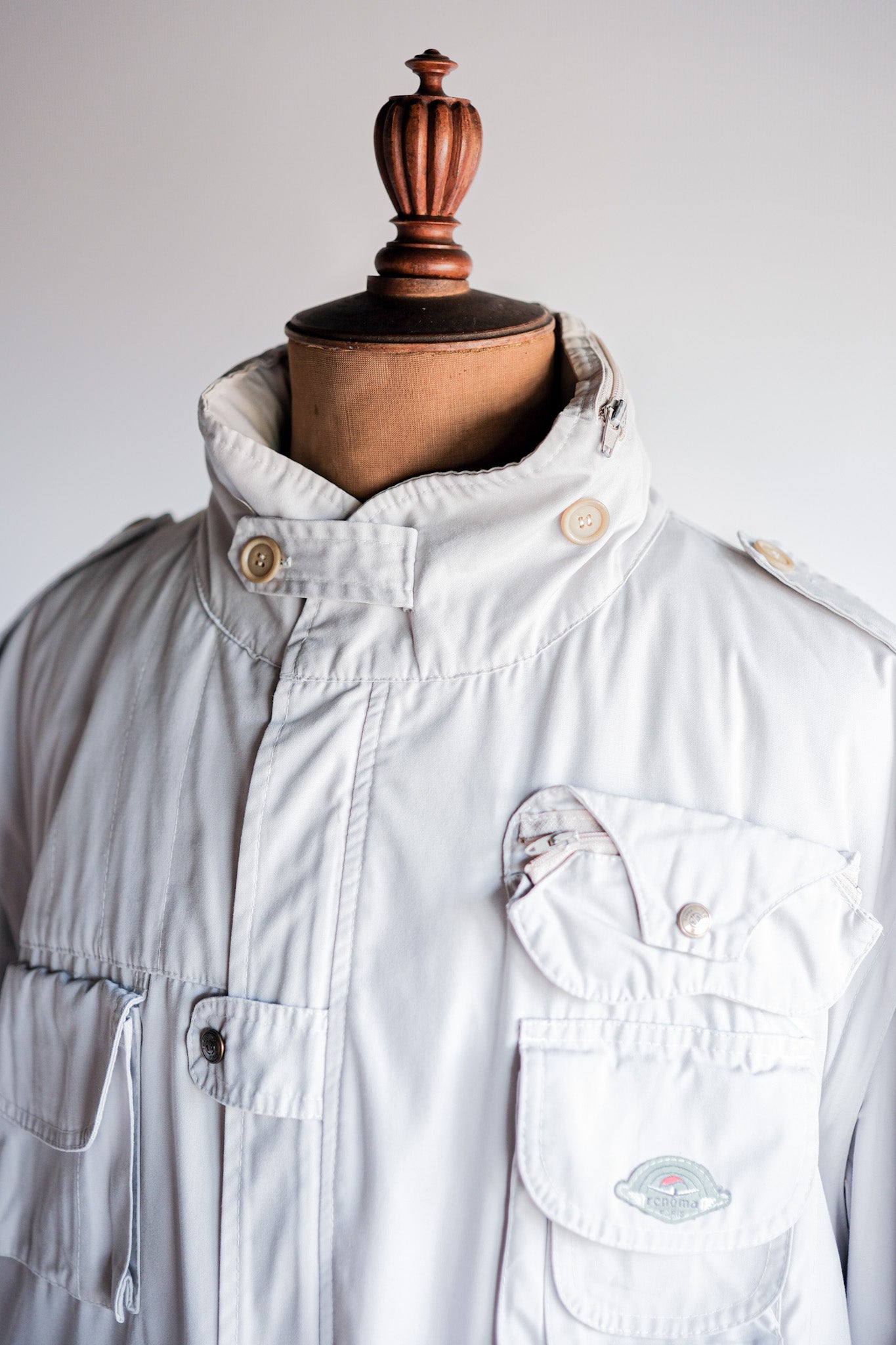 ［~90's］Old Renoma Paris Detachable Sleeve Multi Pocket Jacket With Liner