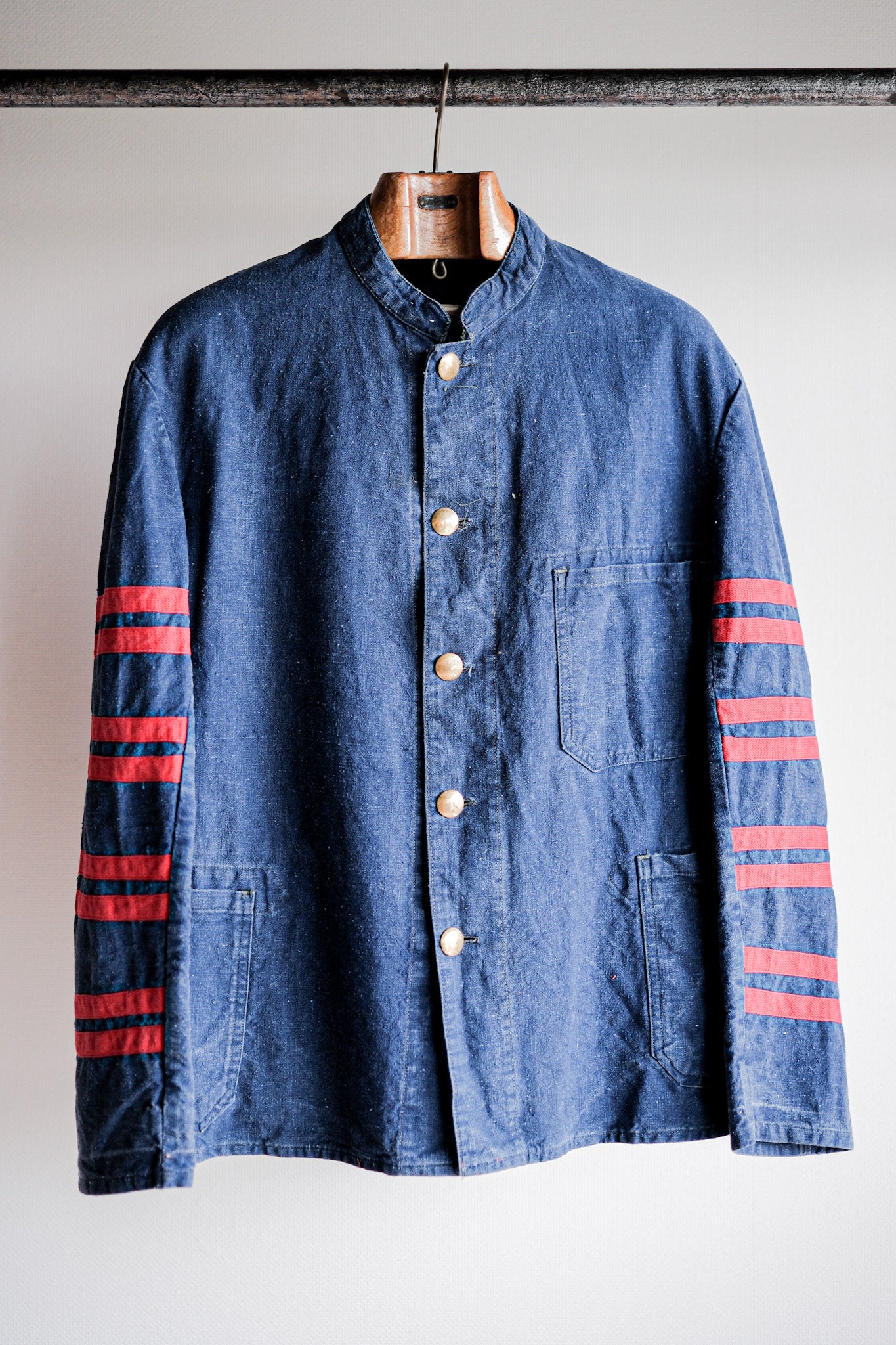 ［~40's］German Vintage Indigo Linen Firefighter Jacket