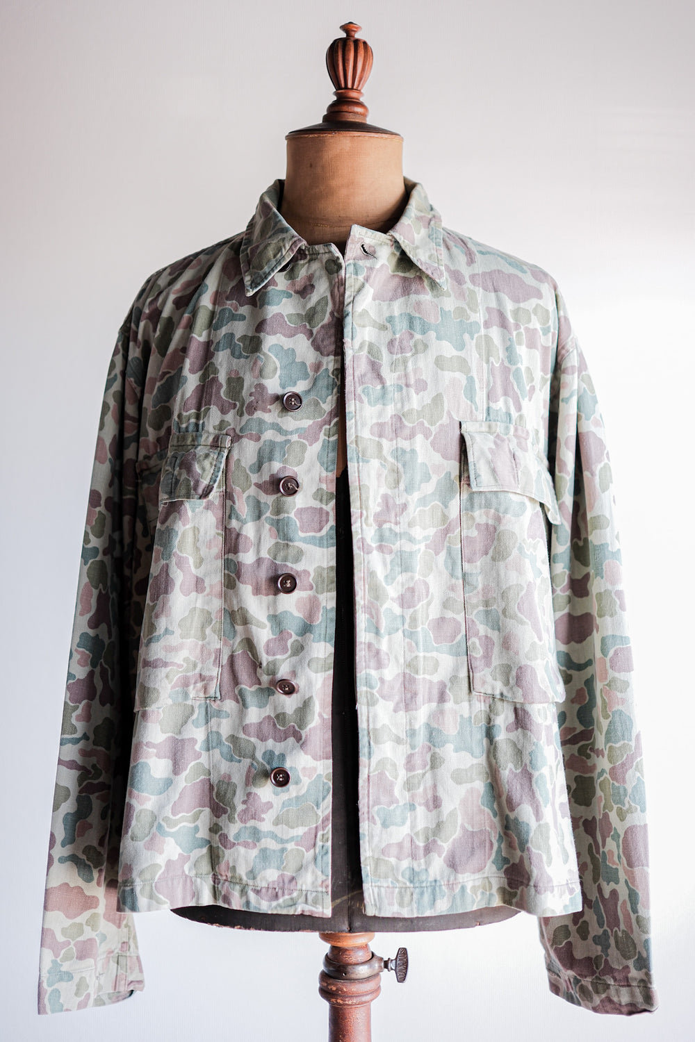 【~50's】Dutch Army Frogskin Camouflage Field Jacket Size.52