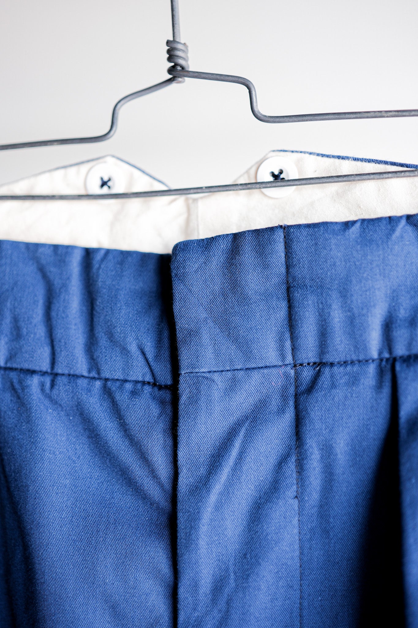 [〜40年代]英國復古藍色棉質褲子“ CC41”“ DEAD Stock”