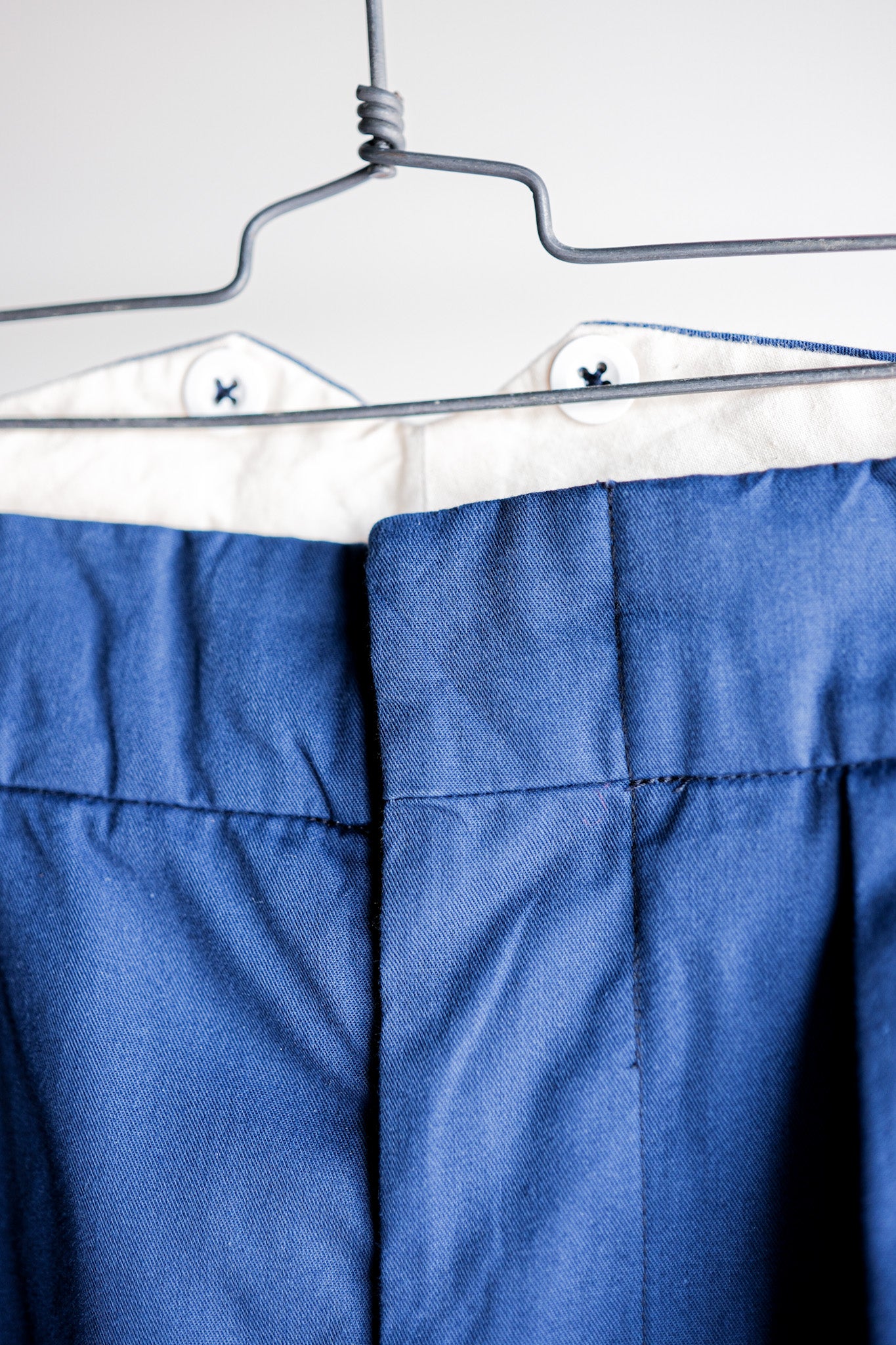 ［~40's］British Vintage Blue Cotton Trousers "CC41" "Dead Stock"
