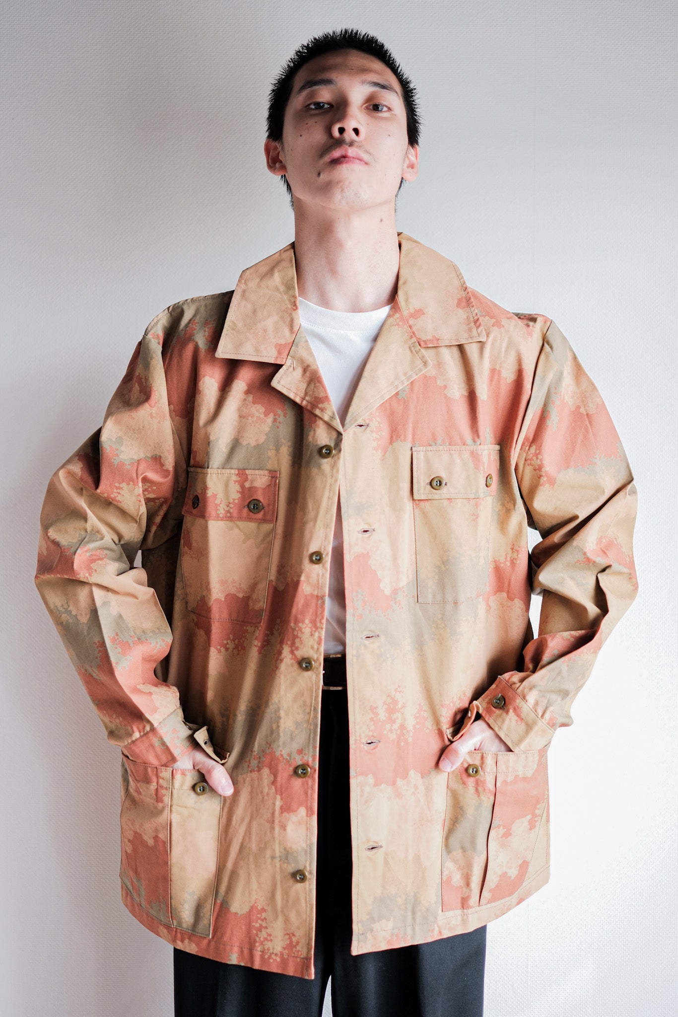 ［~90's］Czechoslovakian Army Desert Pattern Camouflage Field Jacket Size.52 "Test Sample" "Dead Stock"