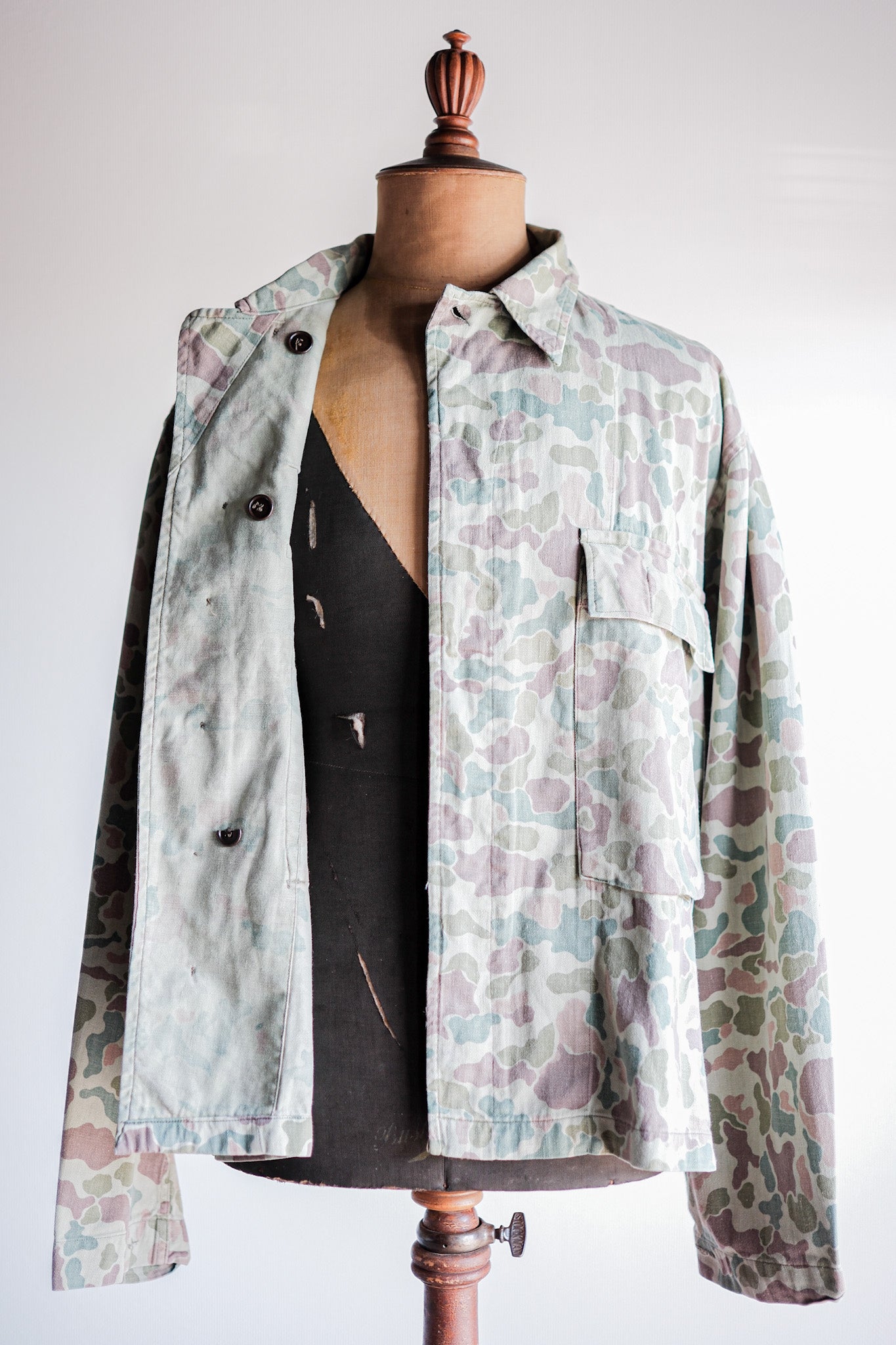［~50's］Dutch Army Frogskin Camouflage Field Jacket Size.52