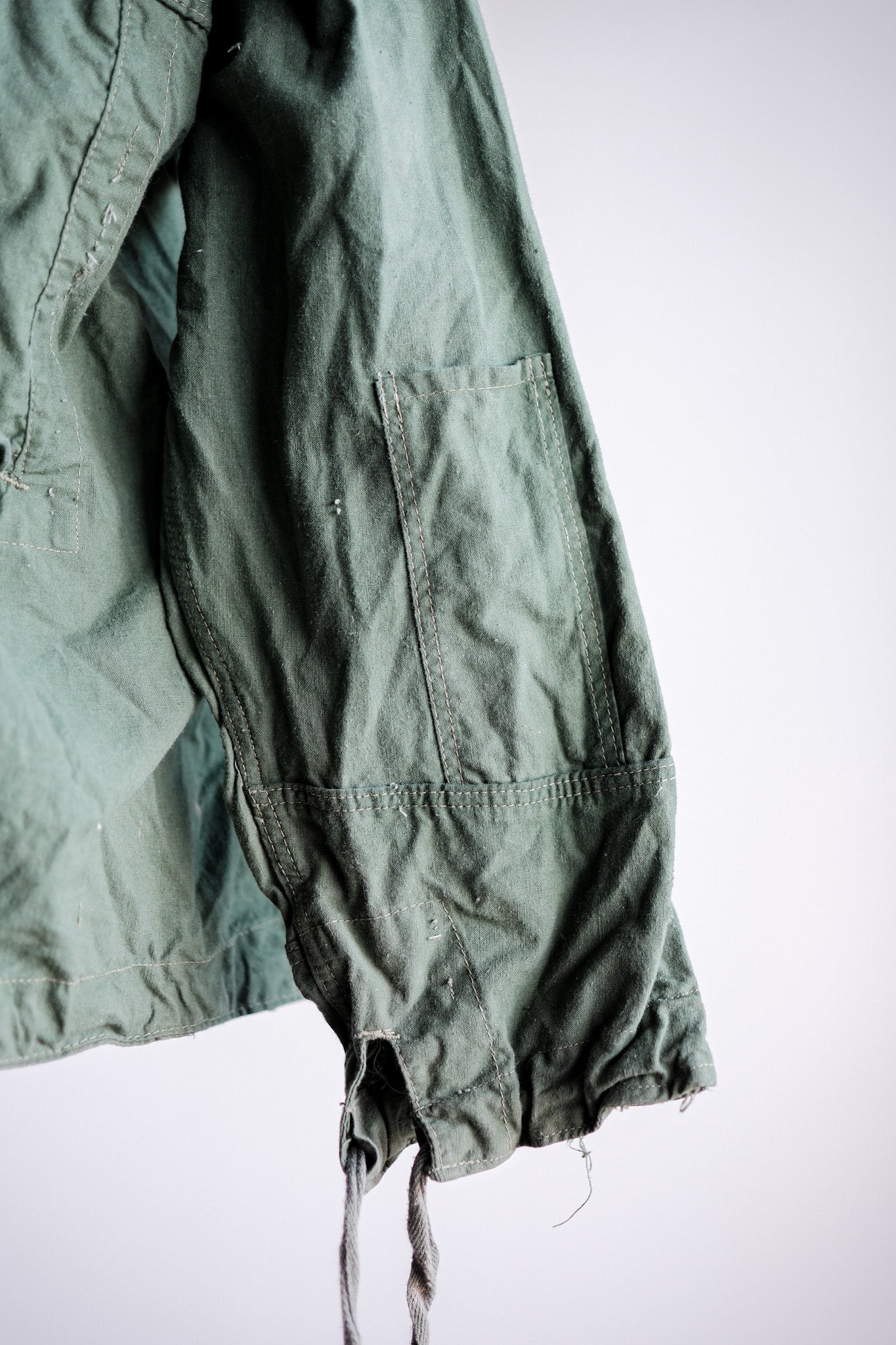 【~50's】Czechoslovakian Army Green Cotton Smock