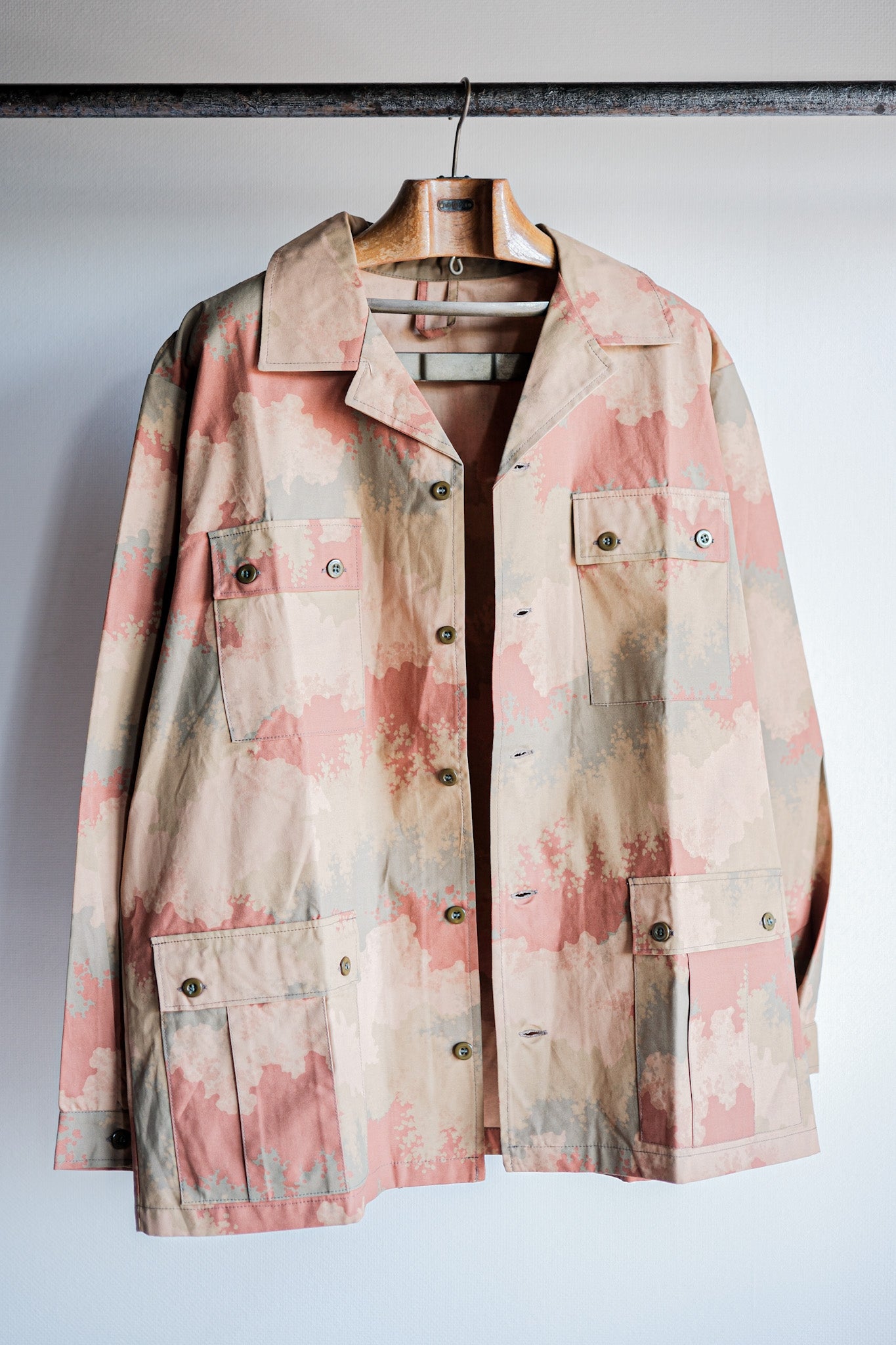 ［~90's］Czechoslovakian Army Desert Pattern Camouflage Field Jacket Size.52 "Test Sample" "Dead Stock"