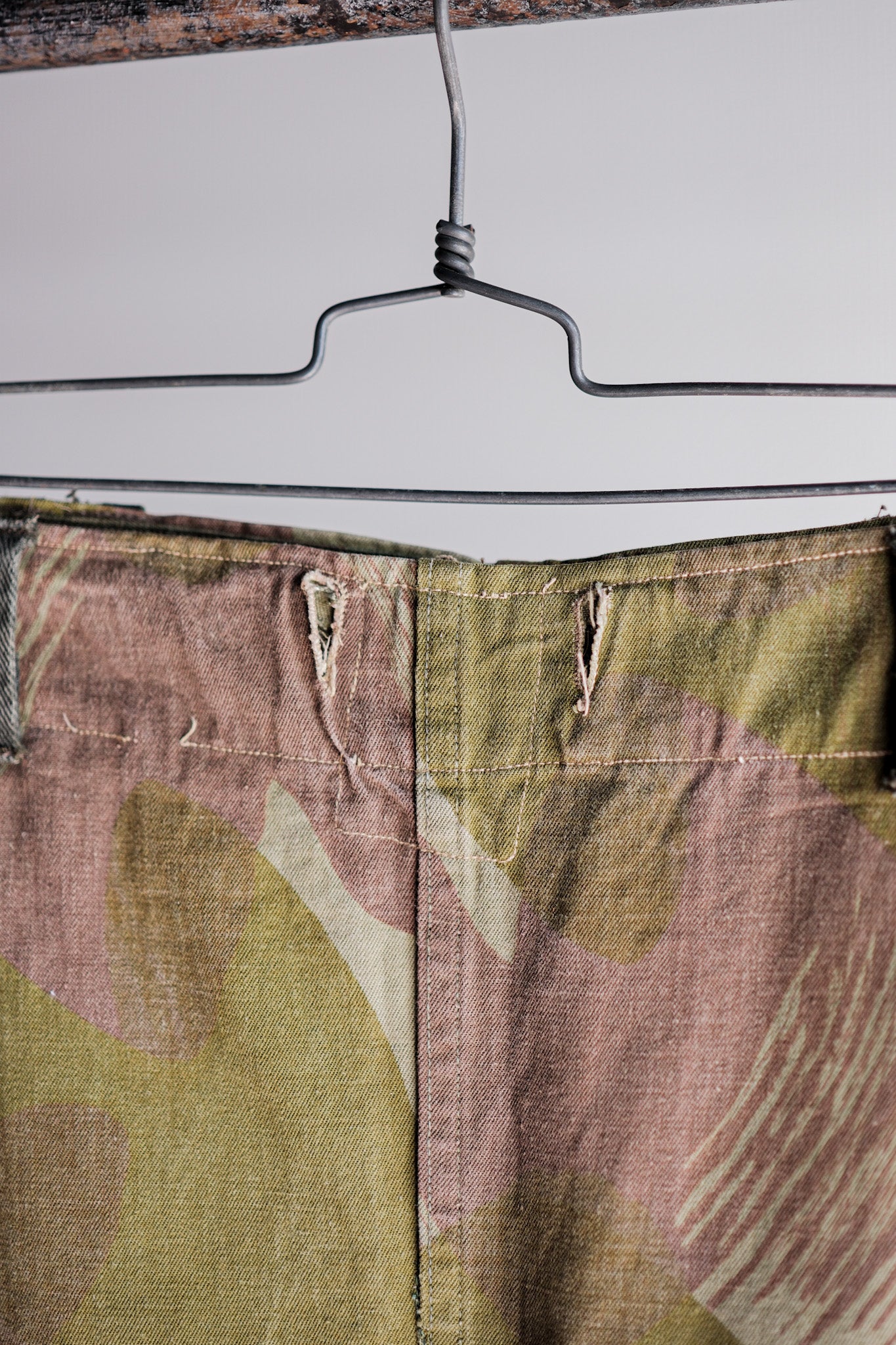 ［~50's］Belgium Army Brushstroke Camouflage Airborne Pants Size.6 "Remake" "Early Type"