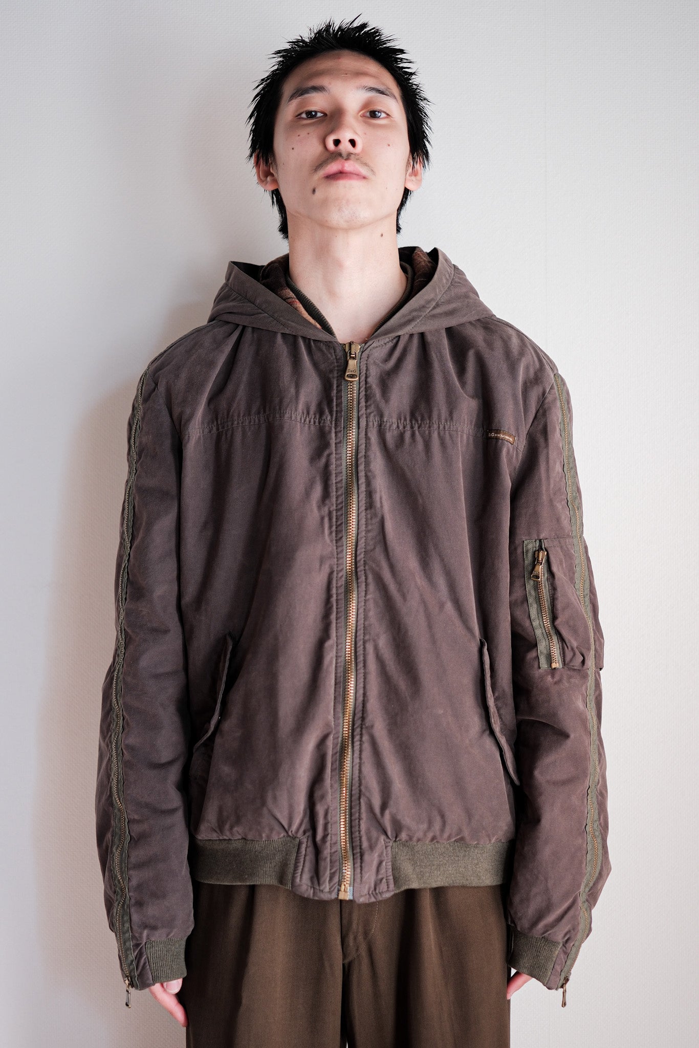 ［~00's］Old DOLCE & GABBANA Zip Up Hooded Jacket Size.L