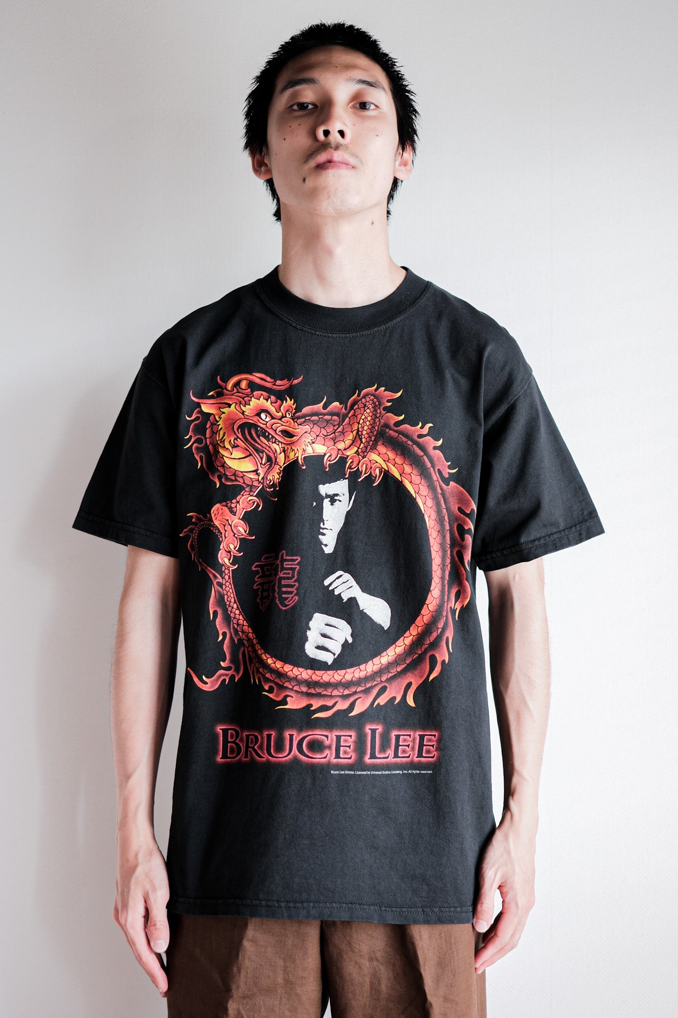 [~ 00 's] 빈티지 프린트 티셔츠 크기 .M "Bruce Lee"