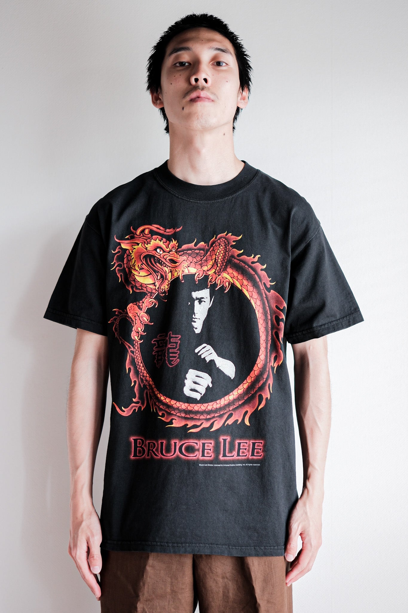 【~00's】Vintage Print T-shirt Size.M "Bruce Lee"