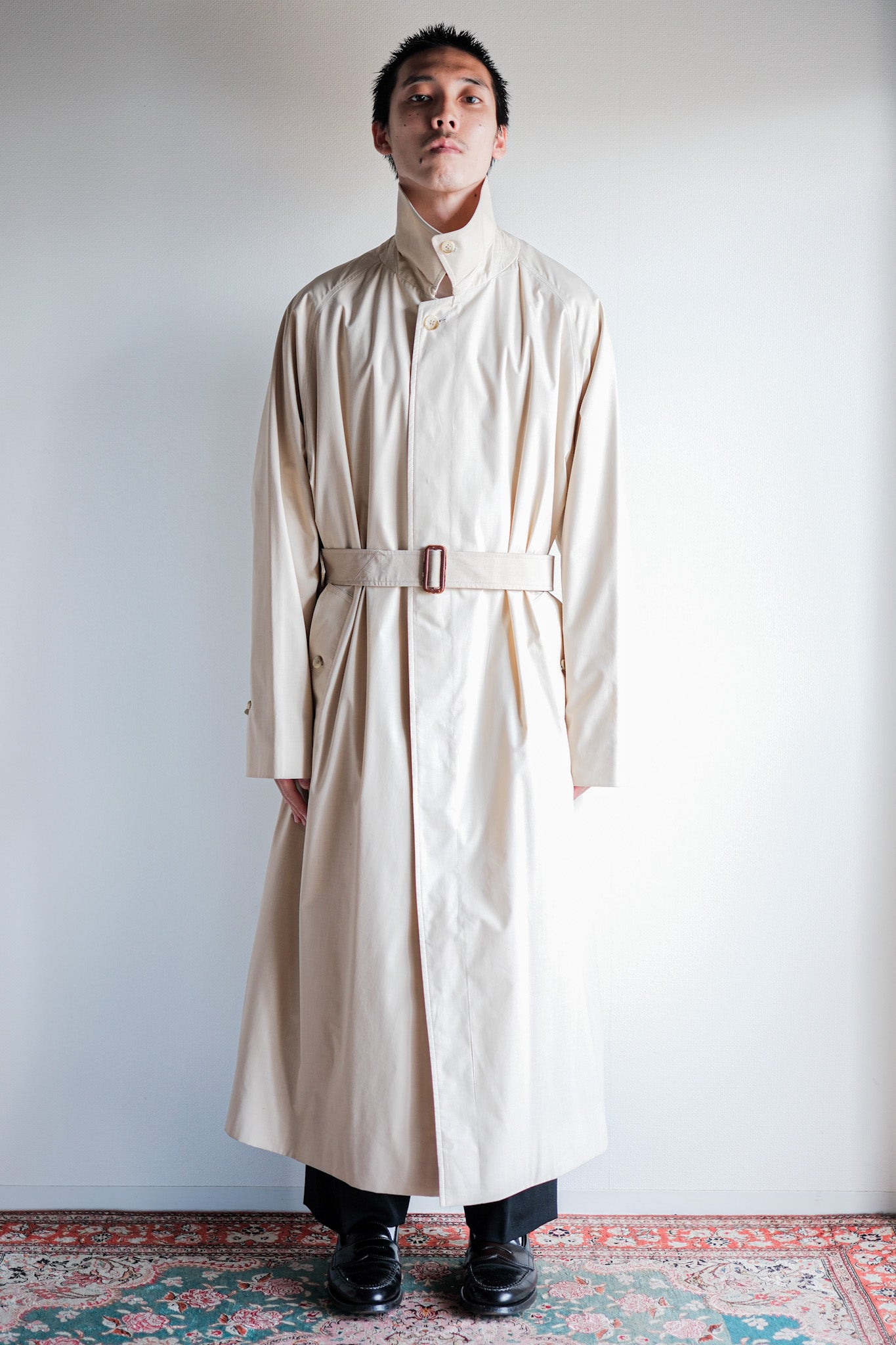 【~80's】Vintage Burberrys Single Raglan Balmacaan Belted Coat Size.50RL "MUSOU"
