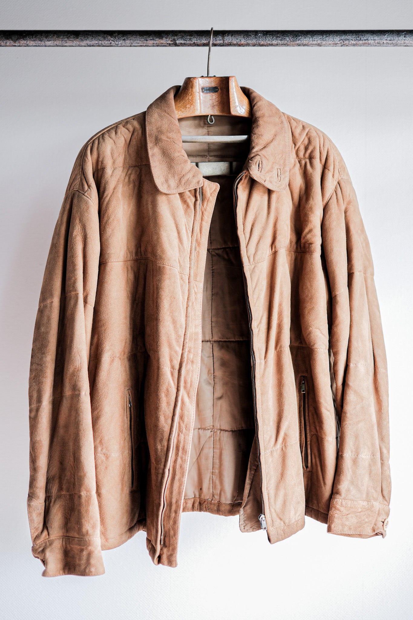 80's】Old GIORGIO ARMANI Suede Leather Jacket