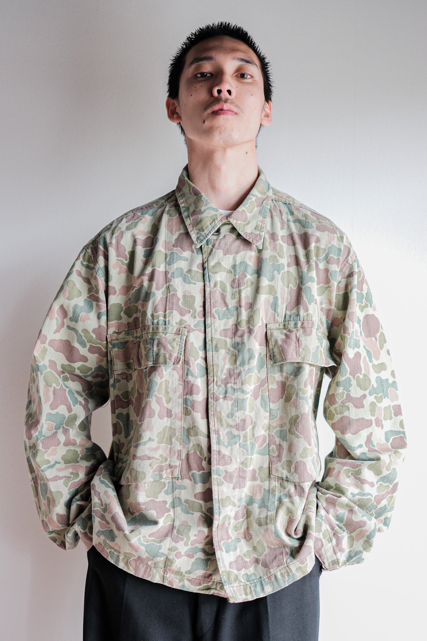 [~ 50's] Néerlandais Army Frogspin Camouflage Camouflage Field Veste.52