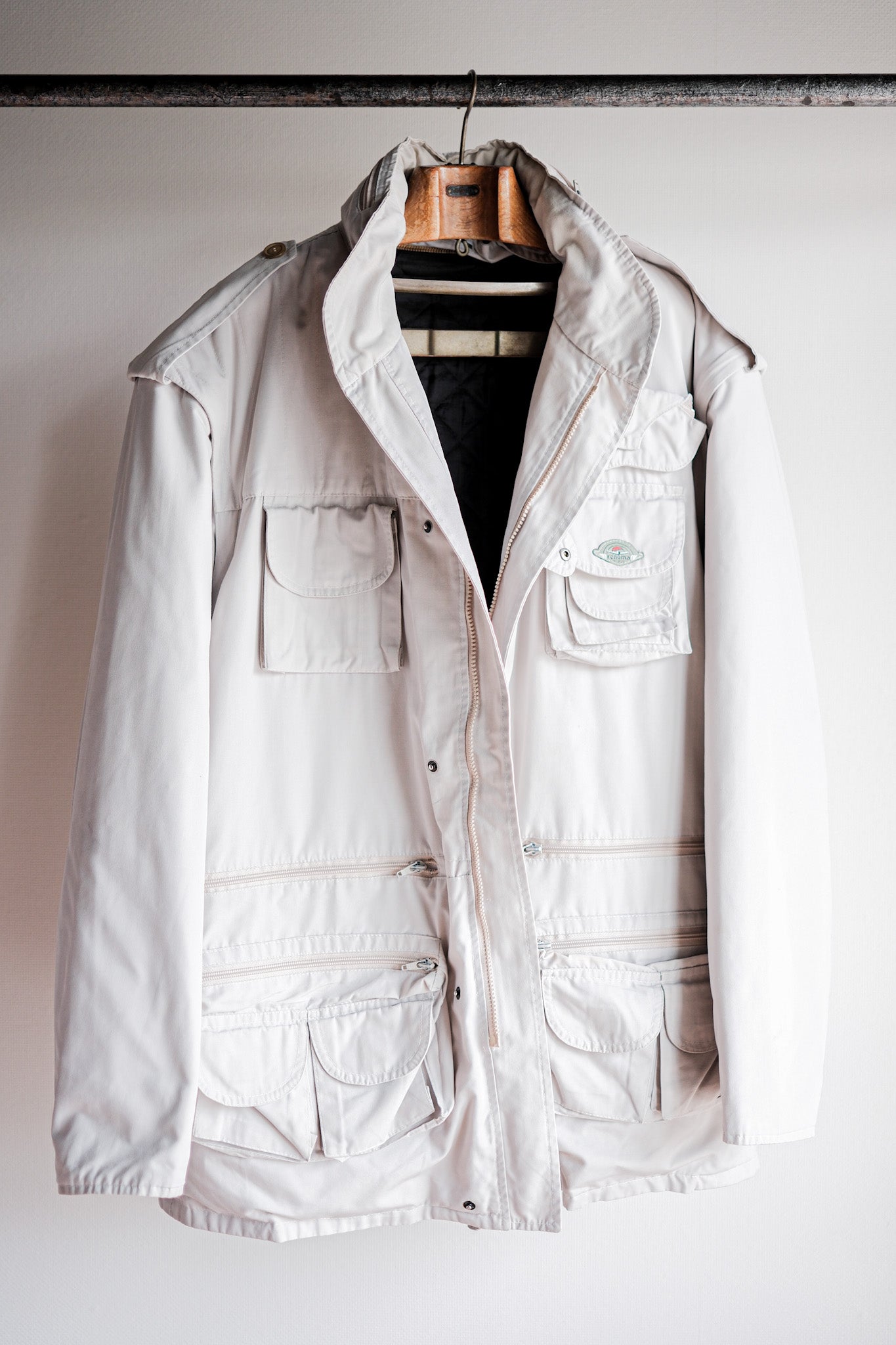 ［~90's］Old Renoma Paris Detachable Sleeve Multi Pocket Jacket With Liner