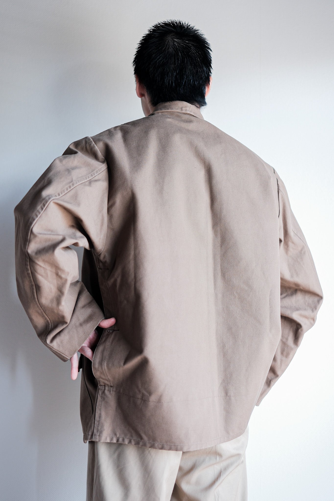 ［~50's］French Vintage Cotton Linen Canvas Hunting Jacket "Dead Stock"