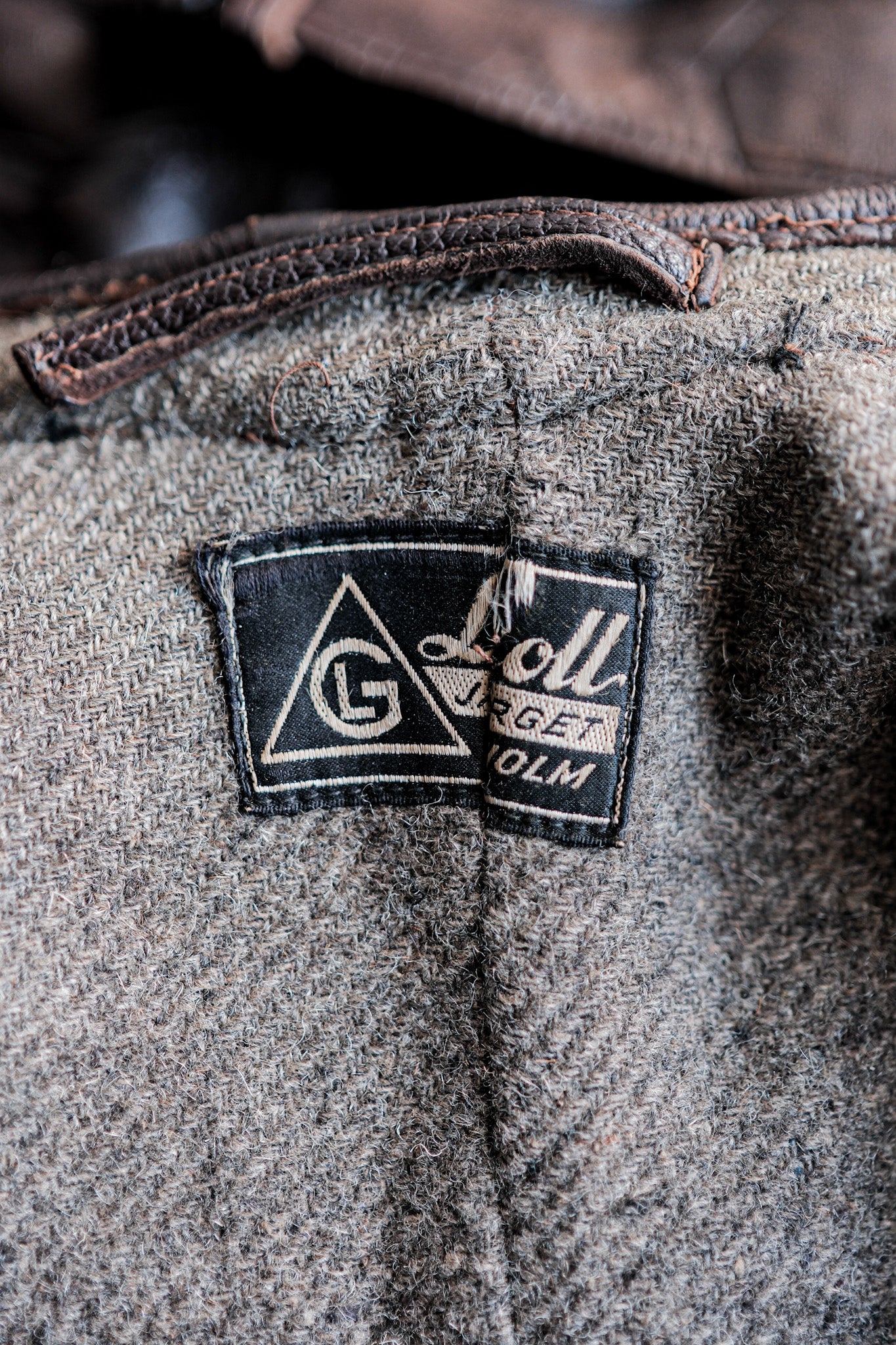 ［~40's］Swedish Vintage Double Breasted Leather Jacket