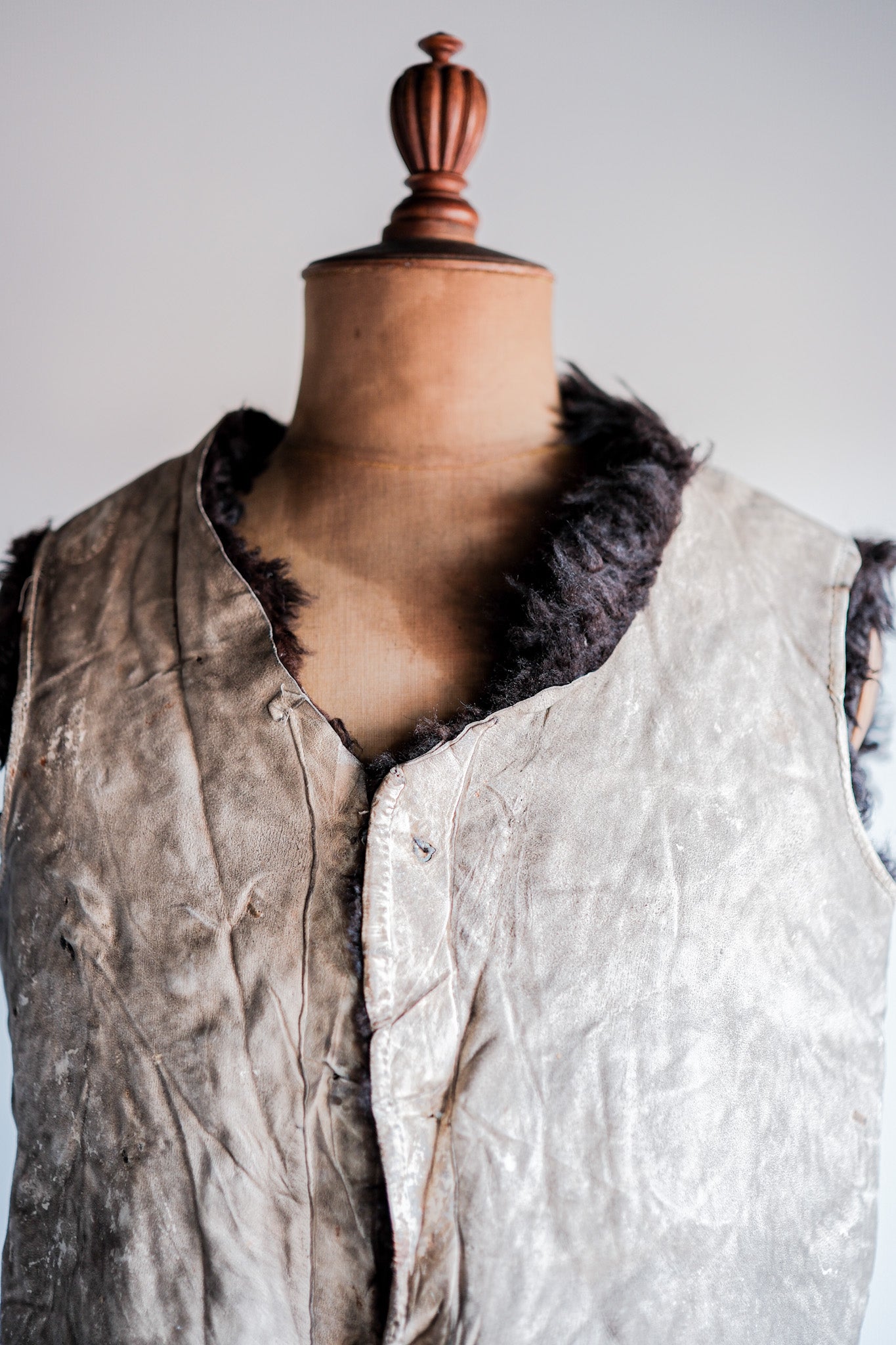 ［~40's］WWⅡ German Waffen-SS Winter Sheepskin Fur Vest