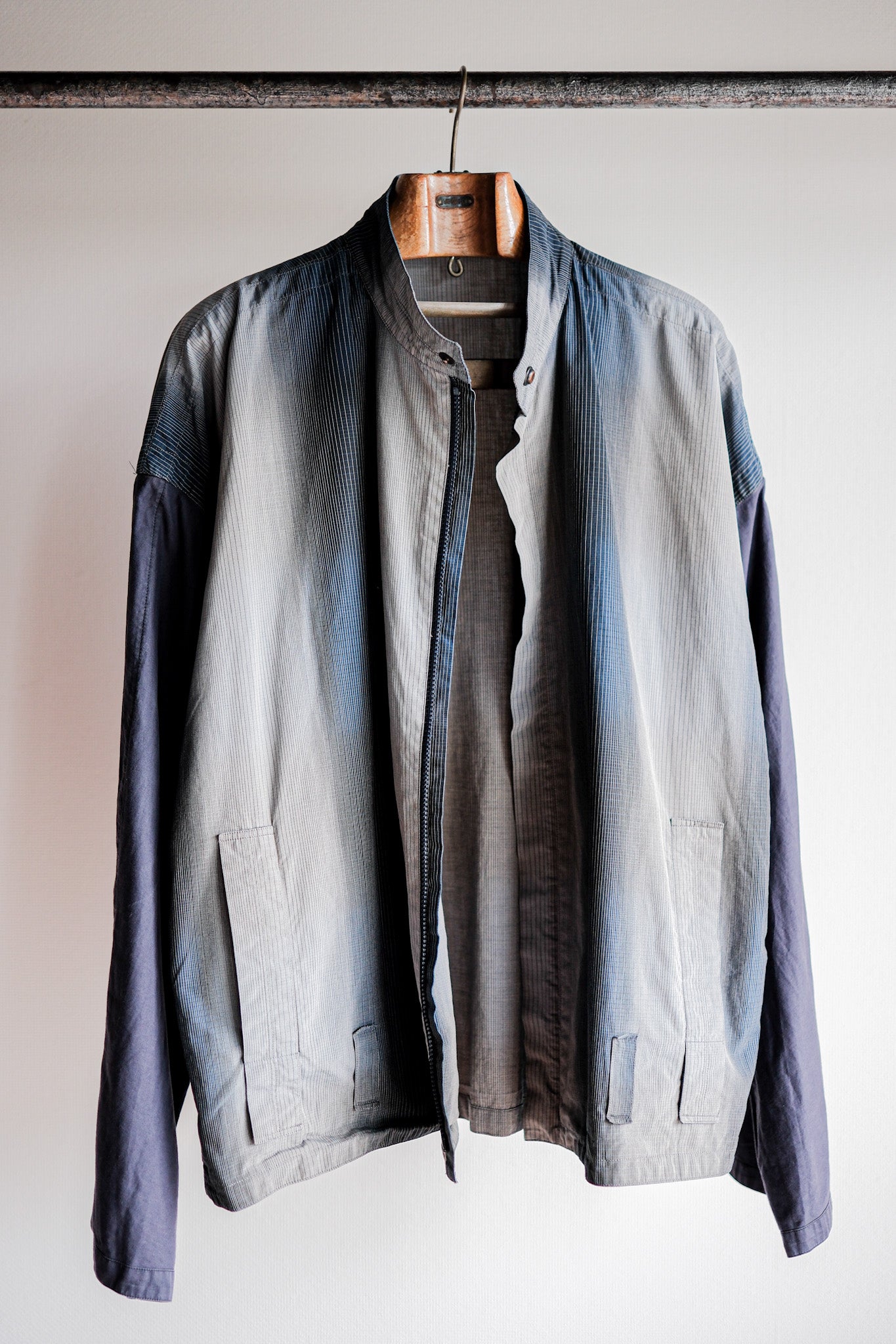【~80’s】Old Gianni Versace Cotton Striped Jacket Size.42