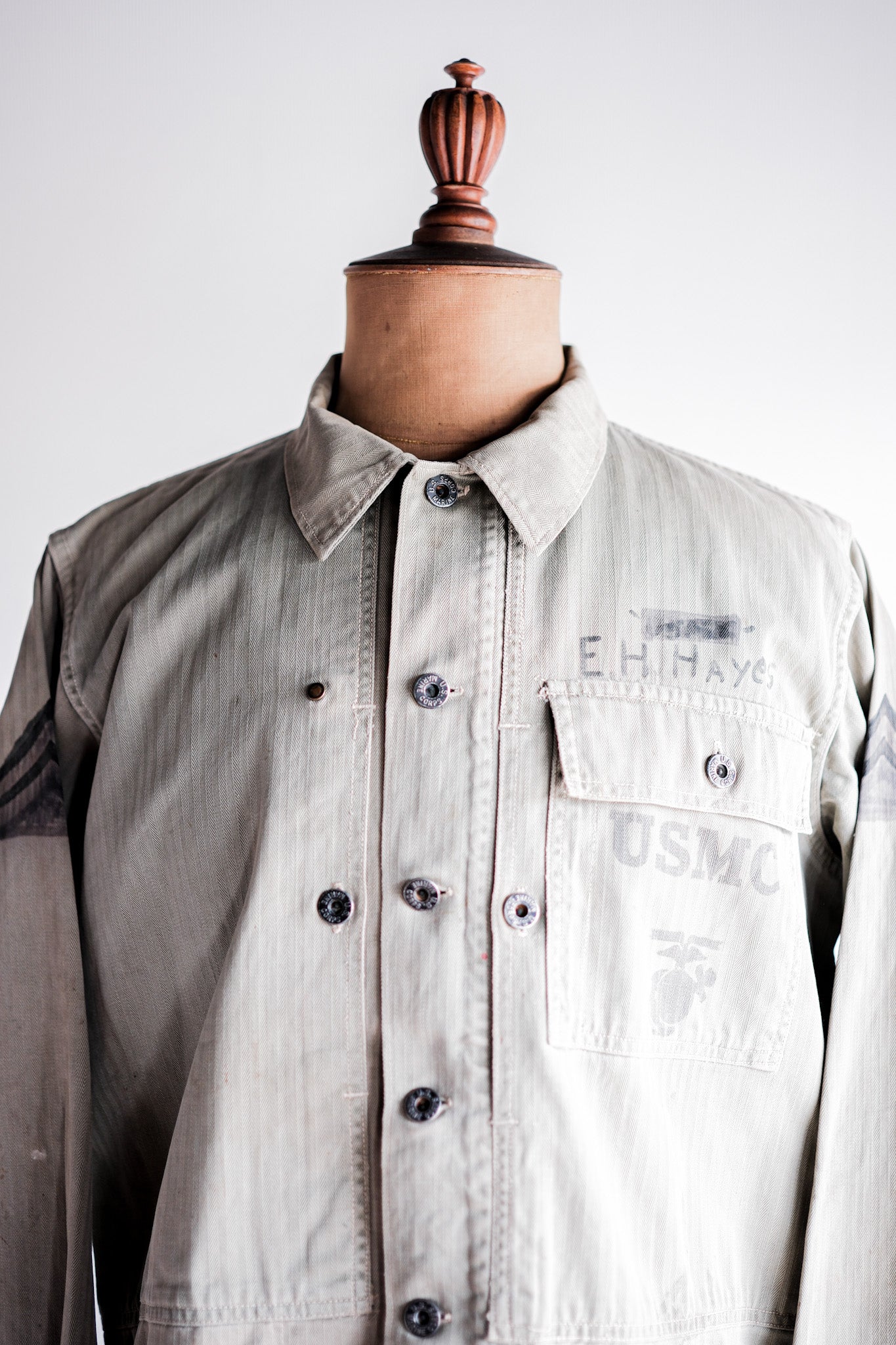 ［~40's］WWⅡ U.S.M.C P-44 HBT Utility Jacket "Hand Paint"