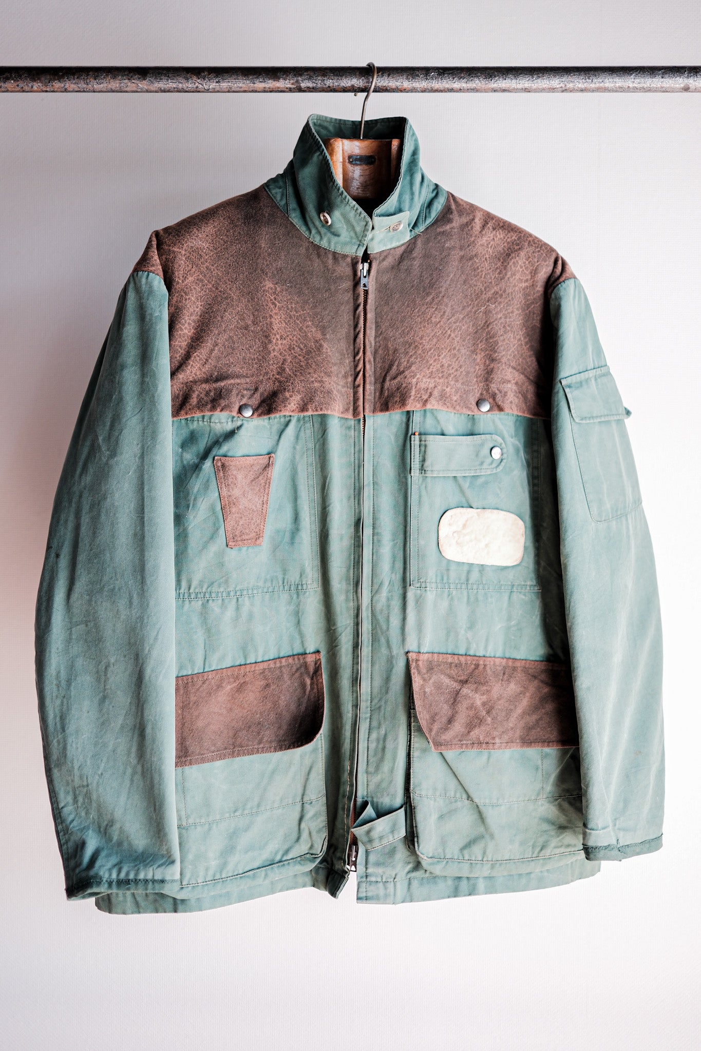 【~60's】French Vintage Hunting & Fishing Cotton Jacket Size.52 "L'ESQUIMAU"
