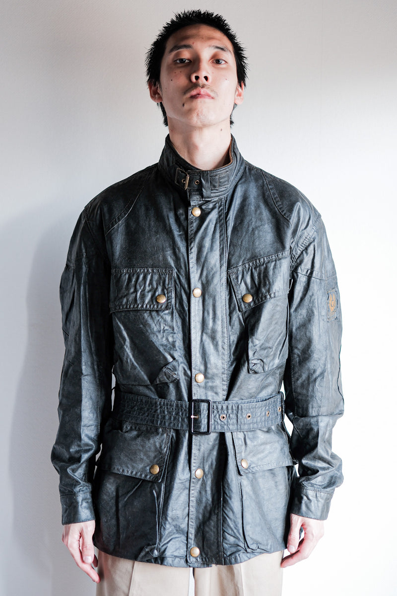【~60's】Vintage Belstaff Waxed Jacket Size.38 "TRIALMASTER"