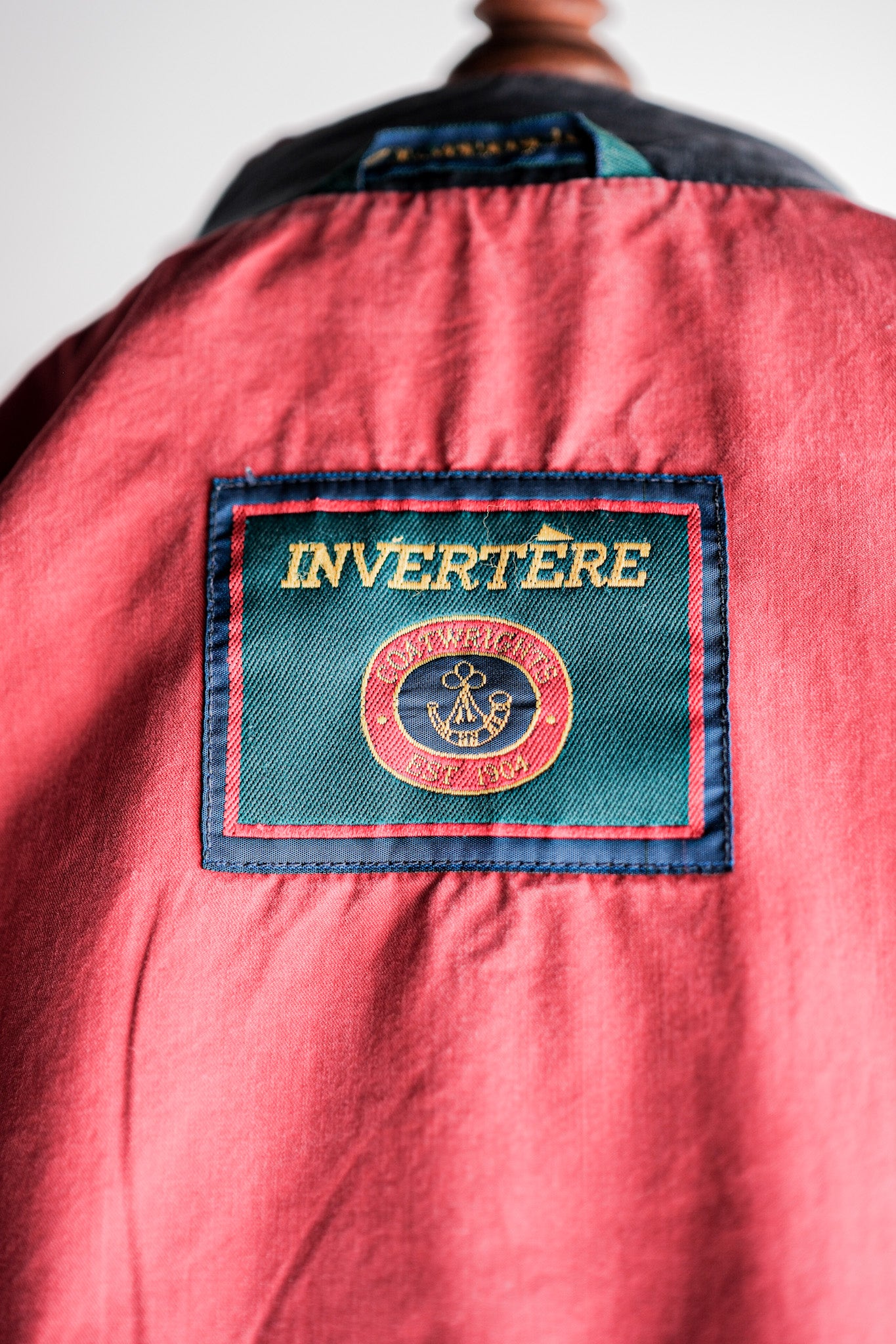 [~ 90 년대] Old Invertere 2 Tone Cotton Coat