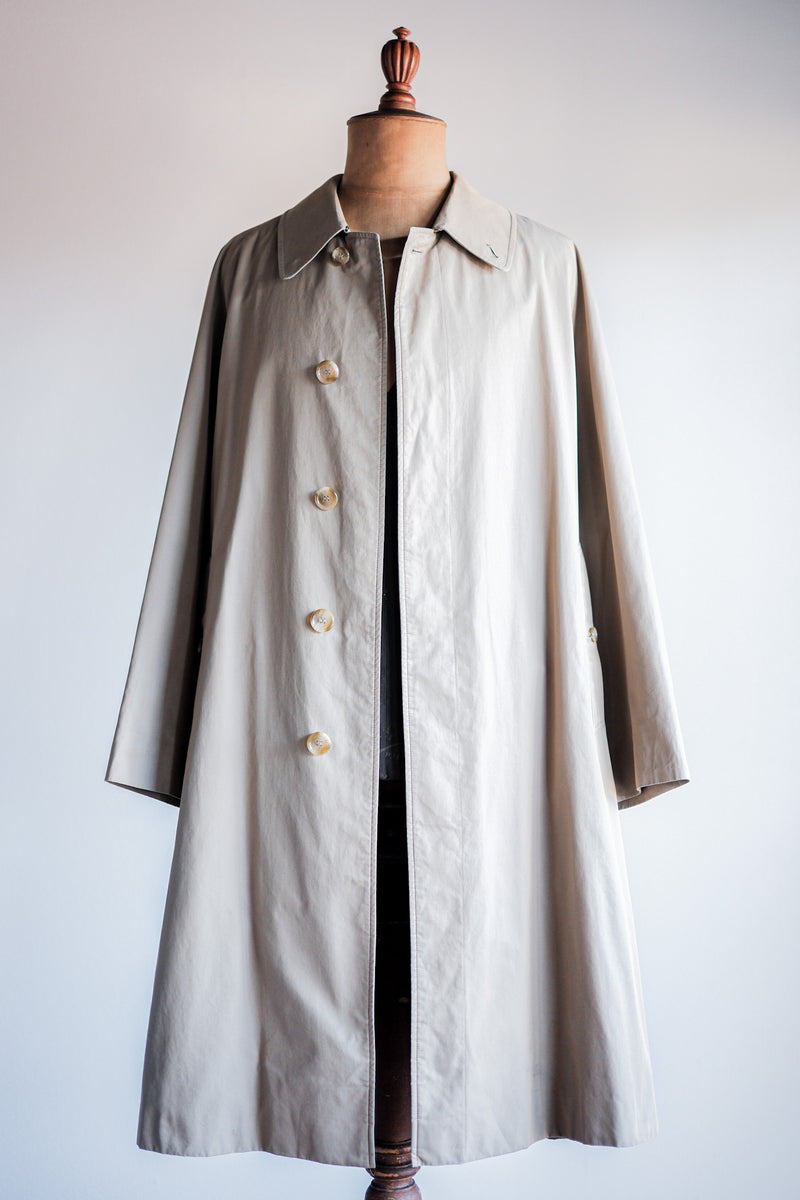 80s vintage Burberry balmacaan coat 一枚袖-