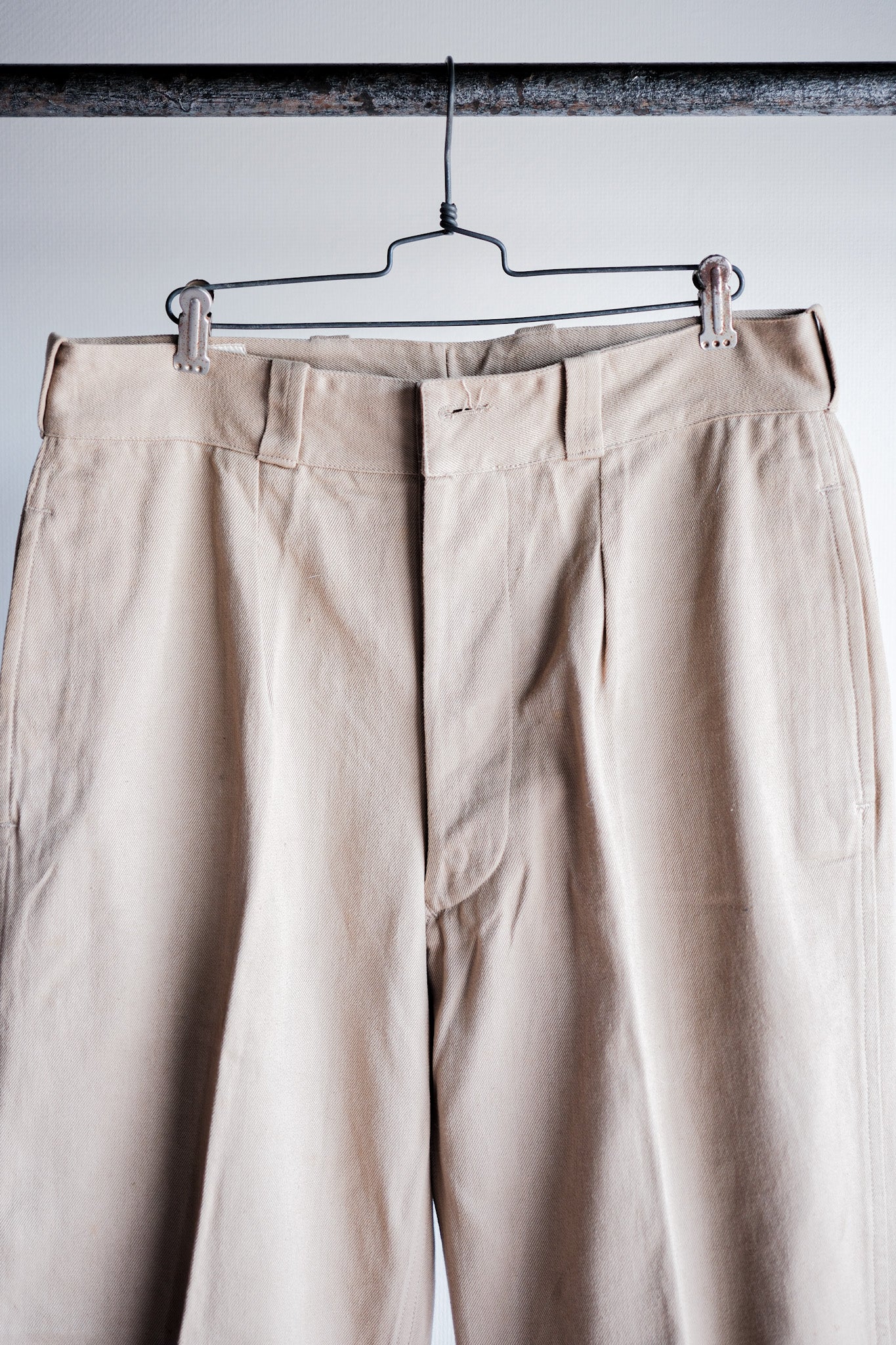 ［~50's］French Army M52 Chino Trousers Size.12 "Dead Stock"