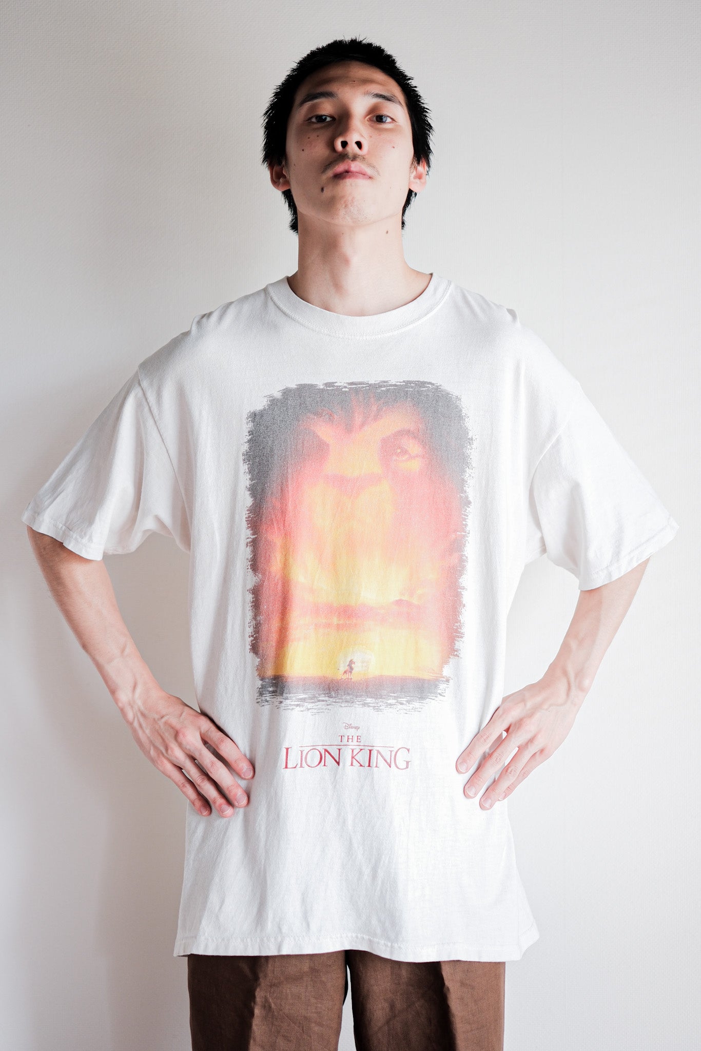 【~00's】Vintage Disney Print T-shirt Size.L "The Lion King"