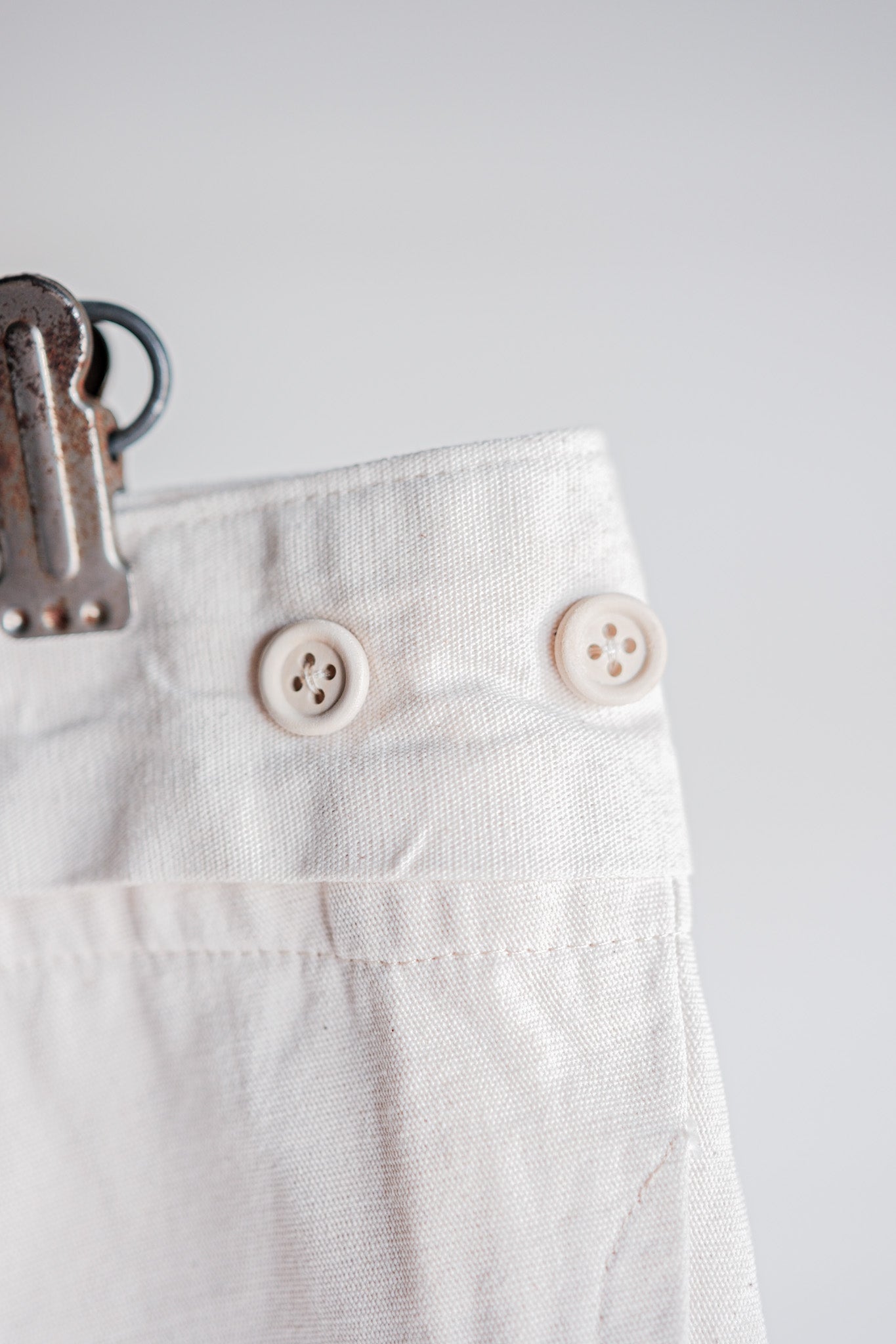 ［~20’s］French Army Cotton Linen Trousers “Dead Stock”