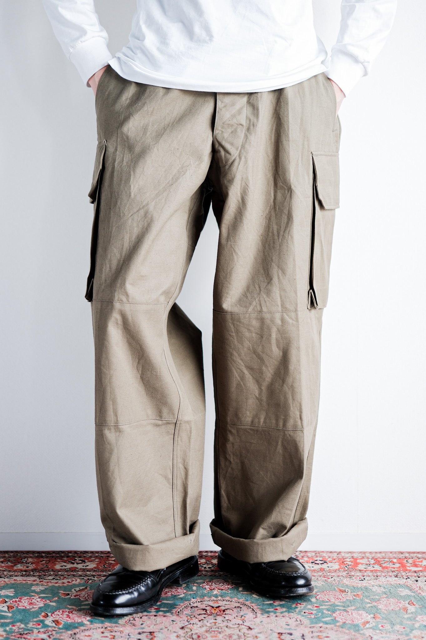 ［~50's］French Army M47 Field Trousers Size.35 "Dead Stock"