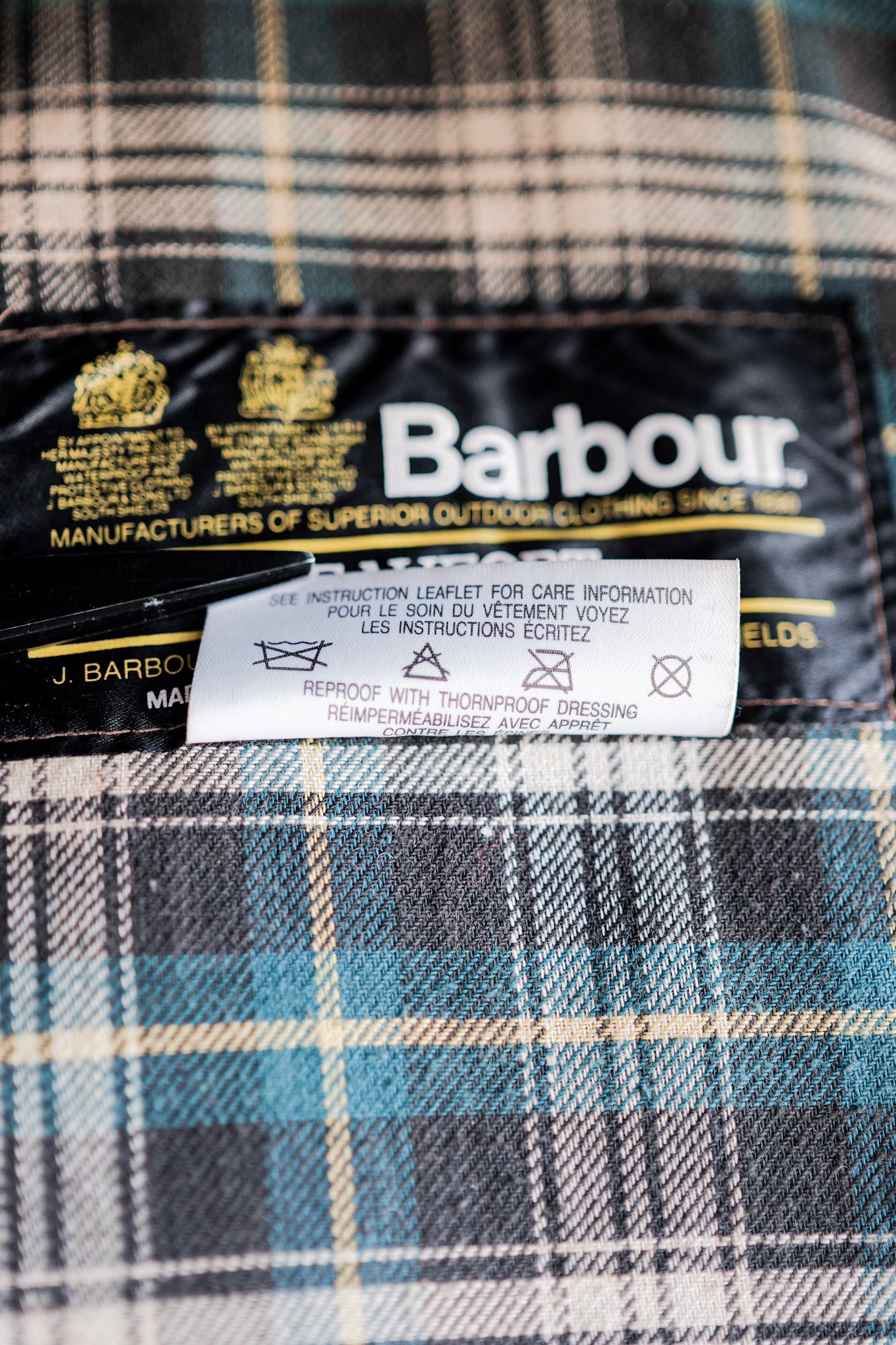 [~ 80's] Vintage Barbour "Beaufort" with Hood 2 Crest Size.38