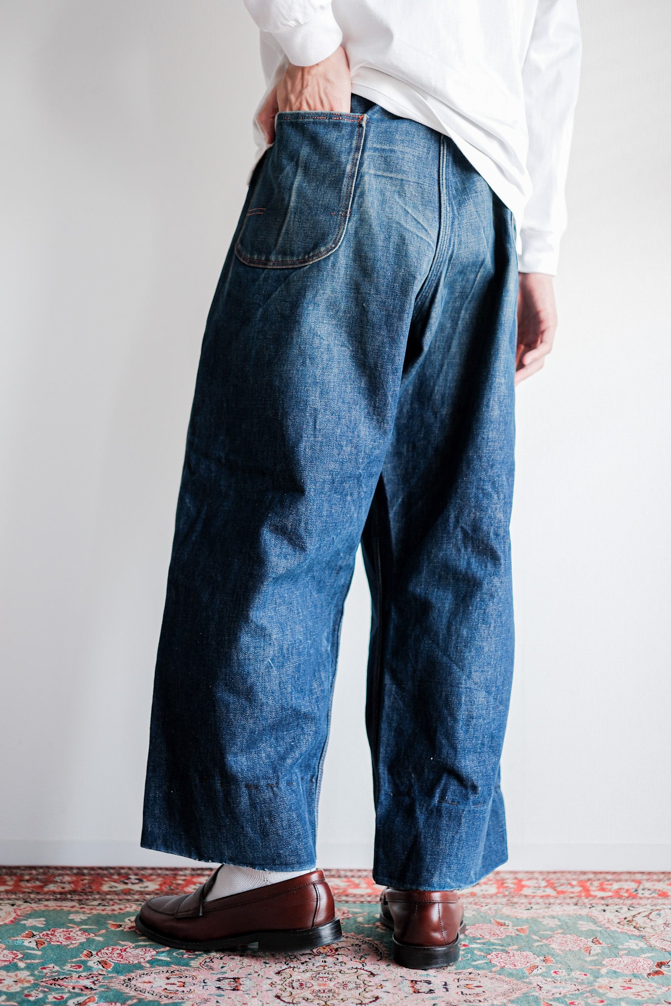 50's] American Vintage Denim Painter Pants 