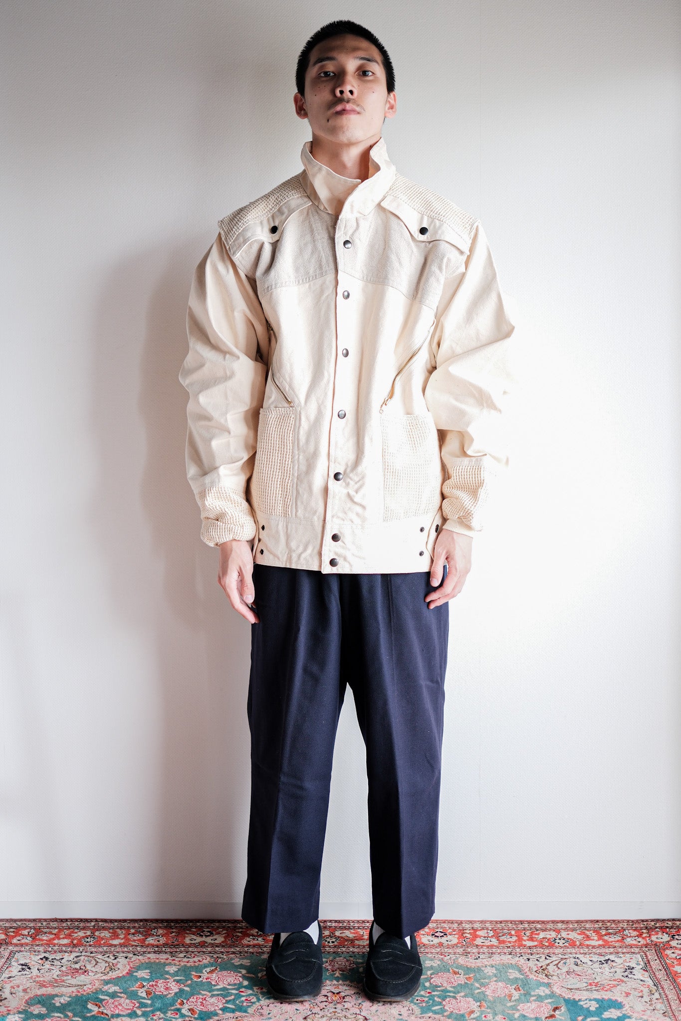 ［~70's］French Vintage Multi Pocket Cotton Jacket