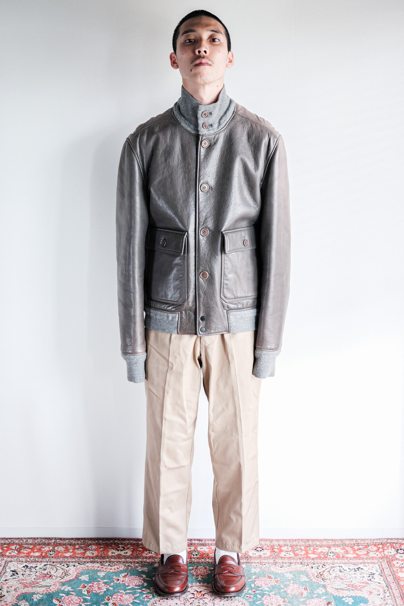 [08AW] Old C.P.P.Pany Leather Jacket Size.50