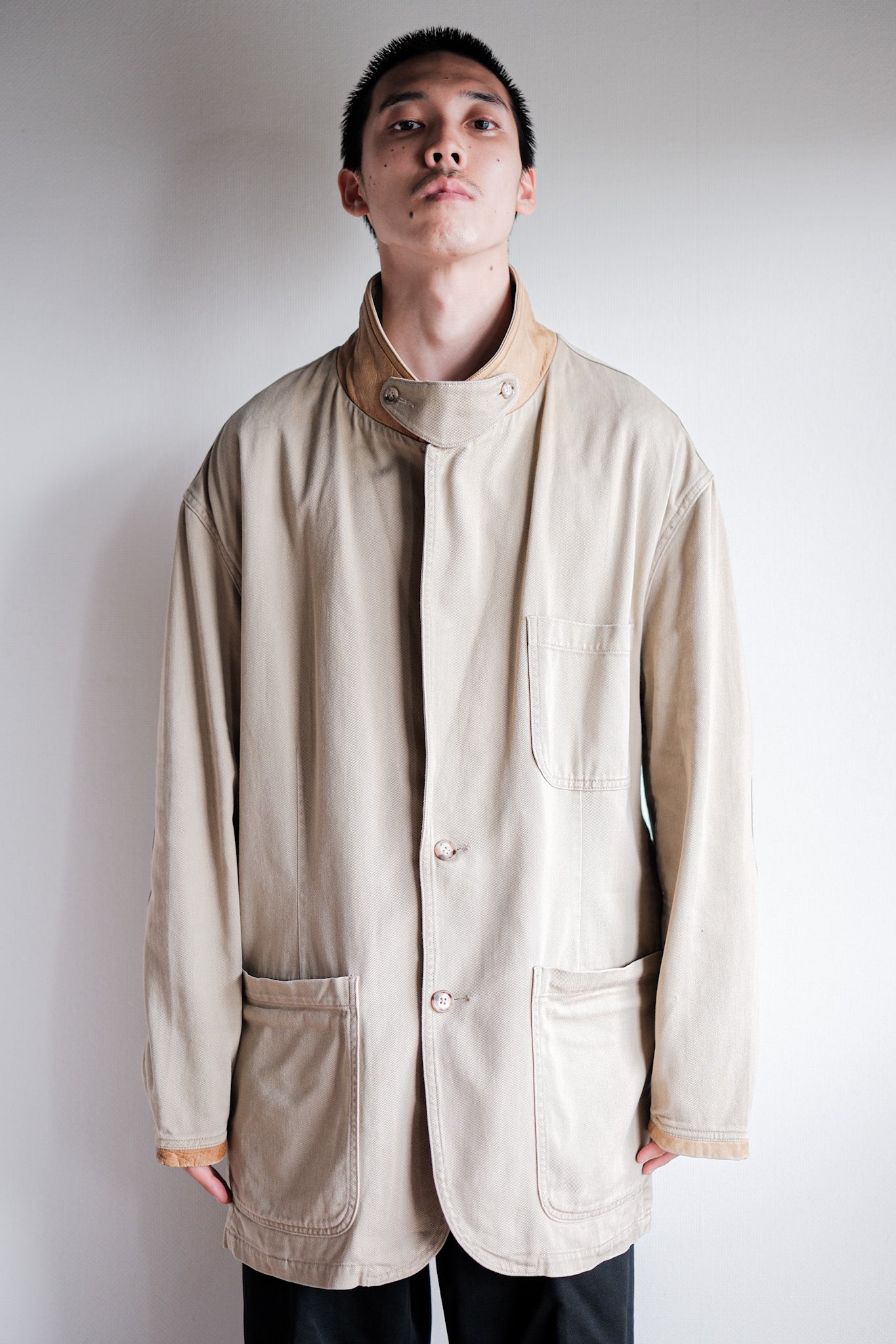 90's】Willis&Geiger Cotton Safari Jacket With Chin Strap Size.L