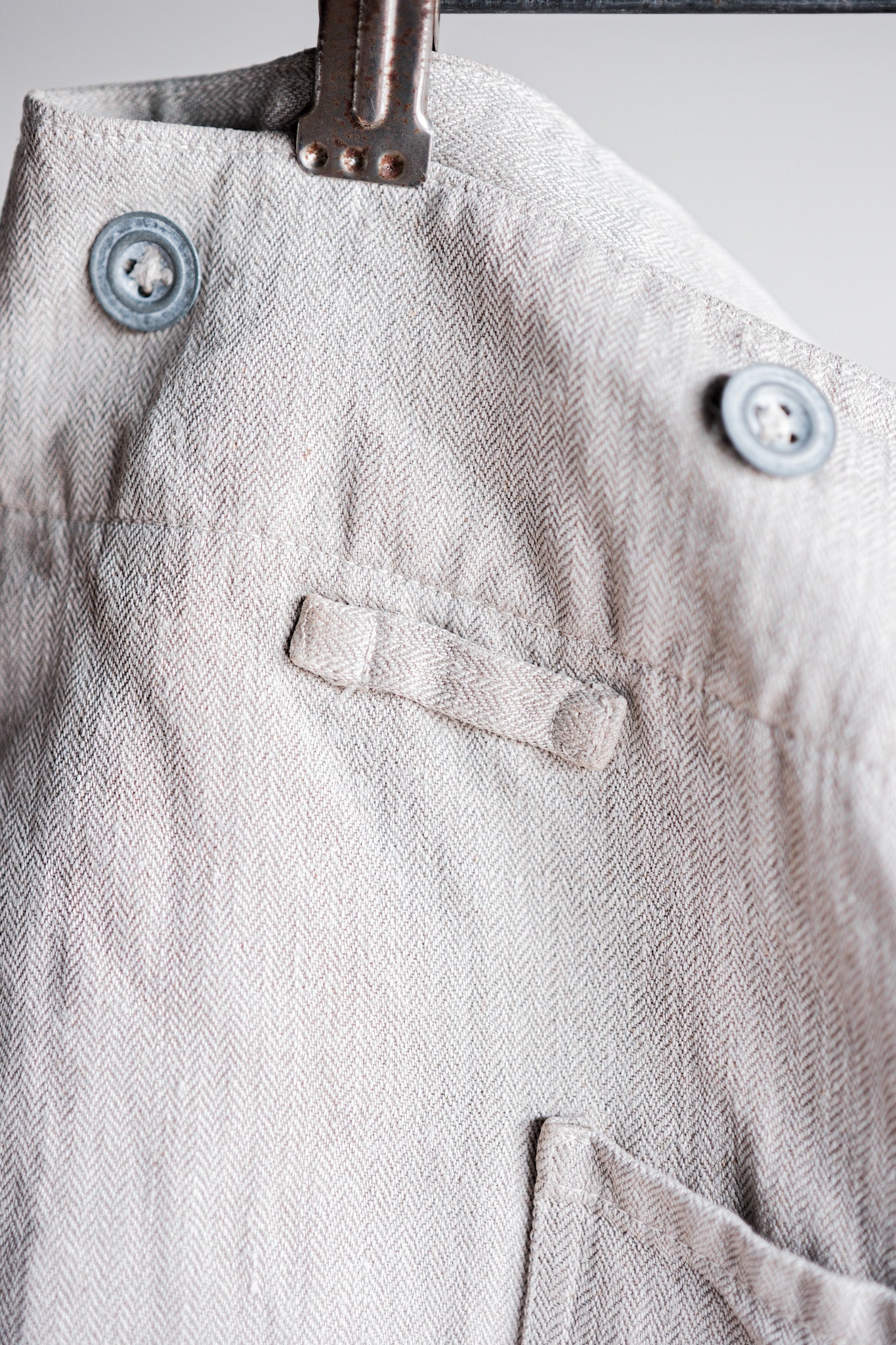 ［~40's］WW2 German Army Drillich HBT Linen Trousers
