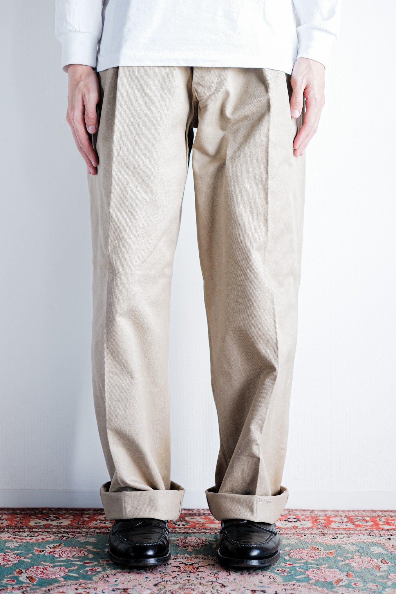 ［~60's］French Army M52 Chino Trousers Size.32 "Dead Stock"