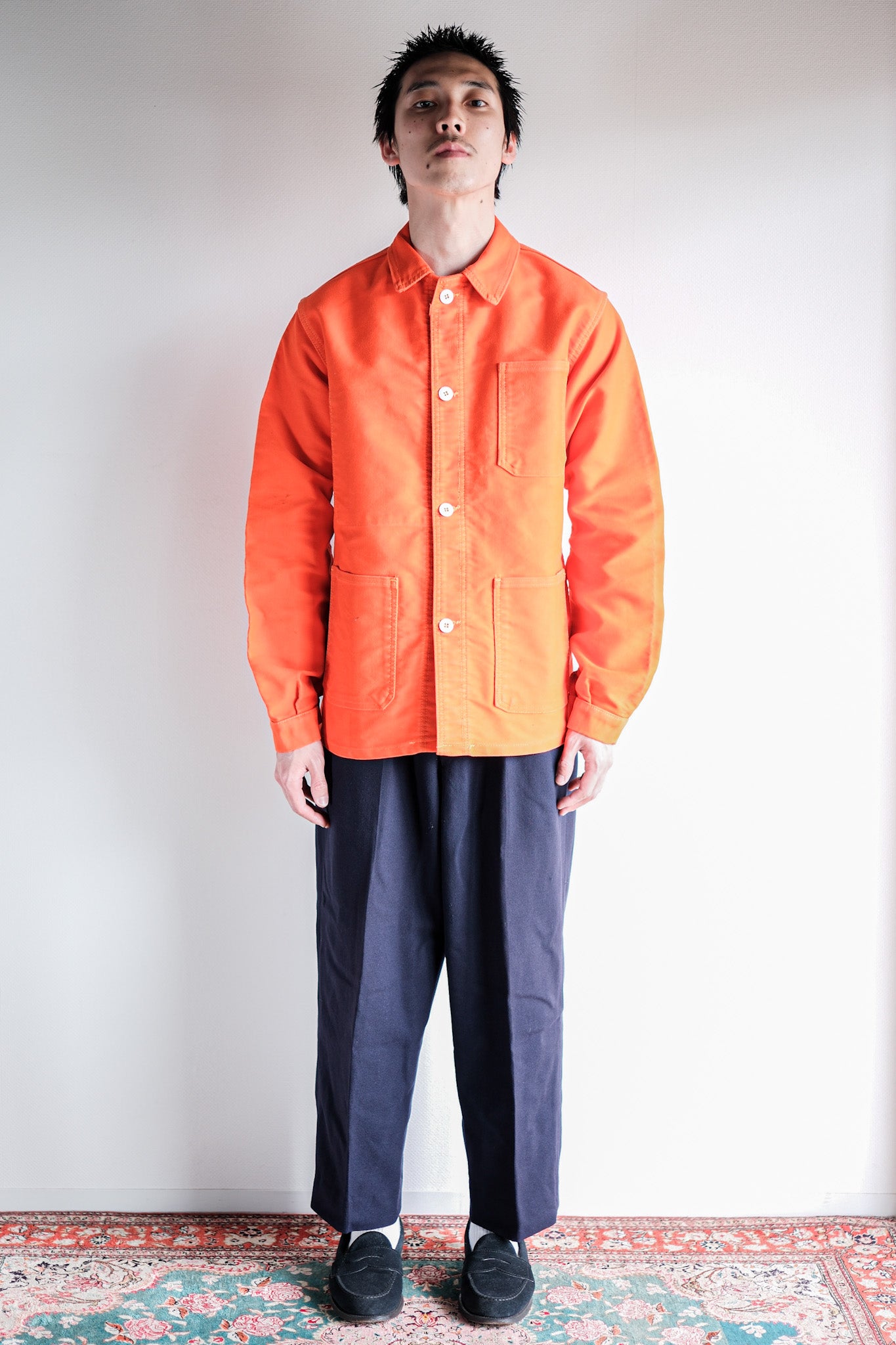 Orange work outlet coat