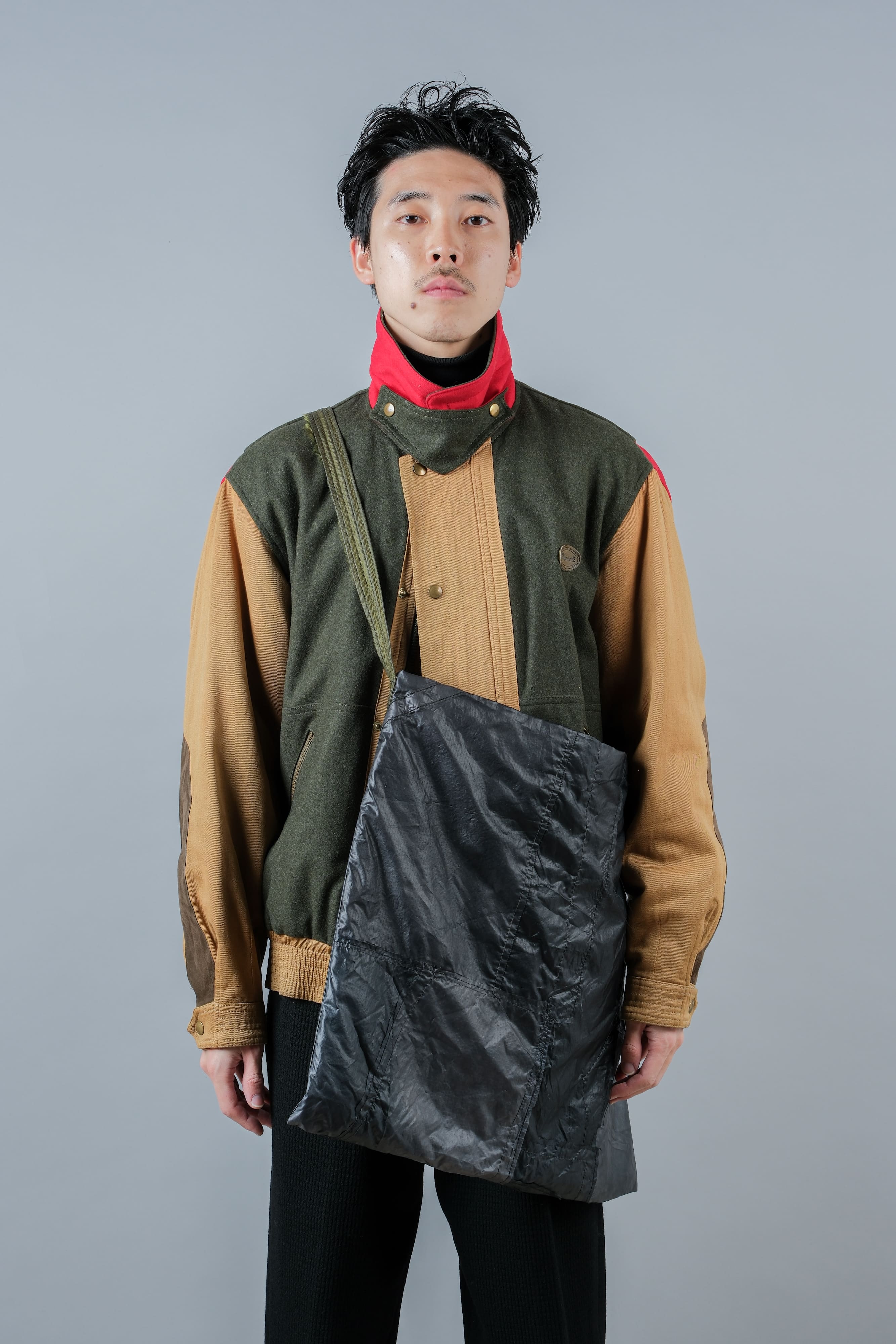 【PROPOSITION】British Parachute Overdyed Fabric Shoulder Bag