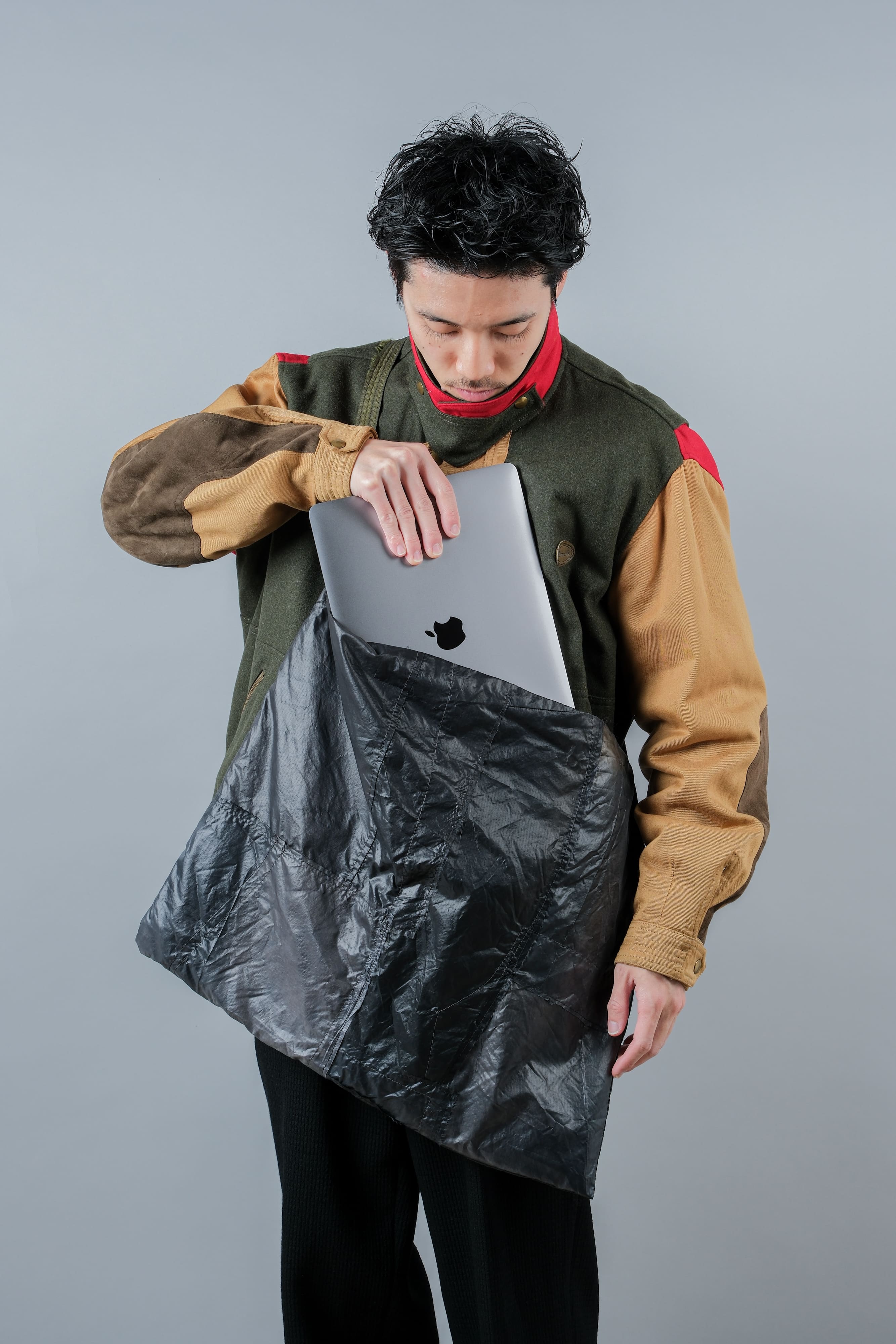 【PROPOSITION】British Parachute Overdyed Fabric Shoulder Bag