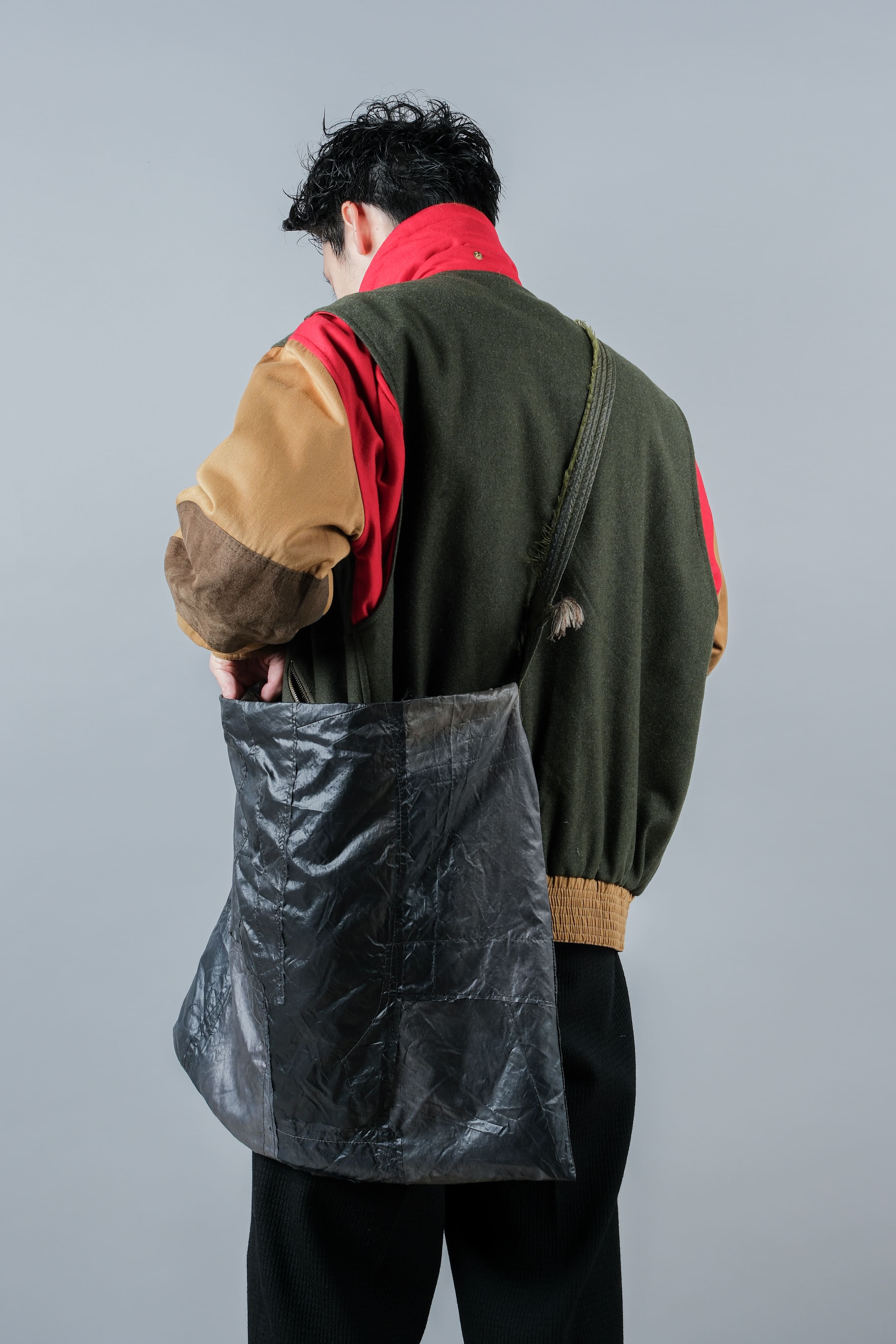 【PROPOSITION】British Parachute Overdyed Fabric Shoulder Bag