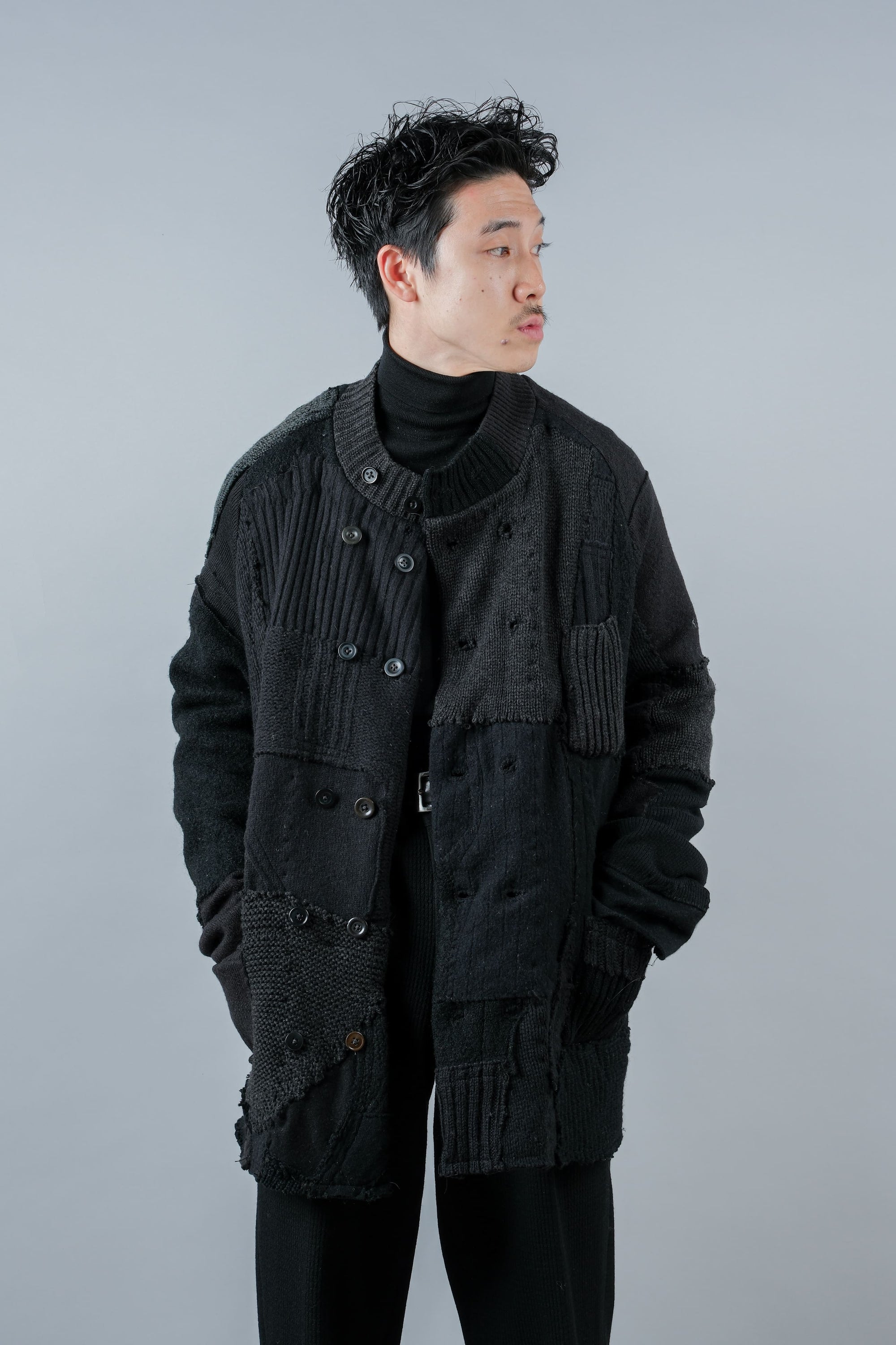 ［PROPOSITION］German & French Wool Fabric Double Breasted Knit Jacket