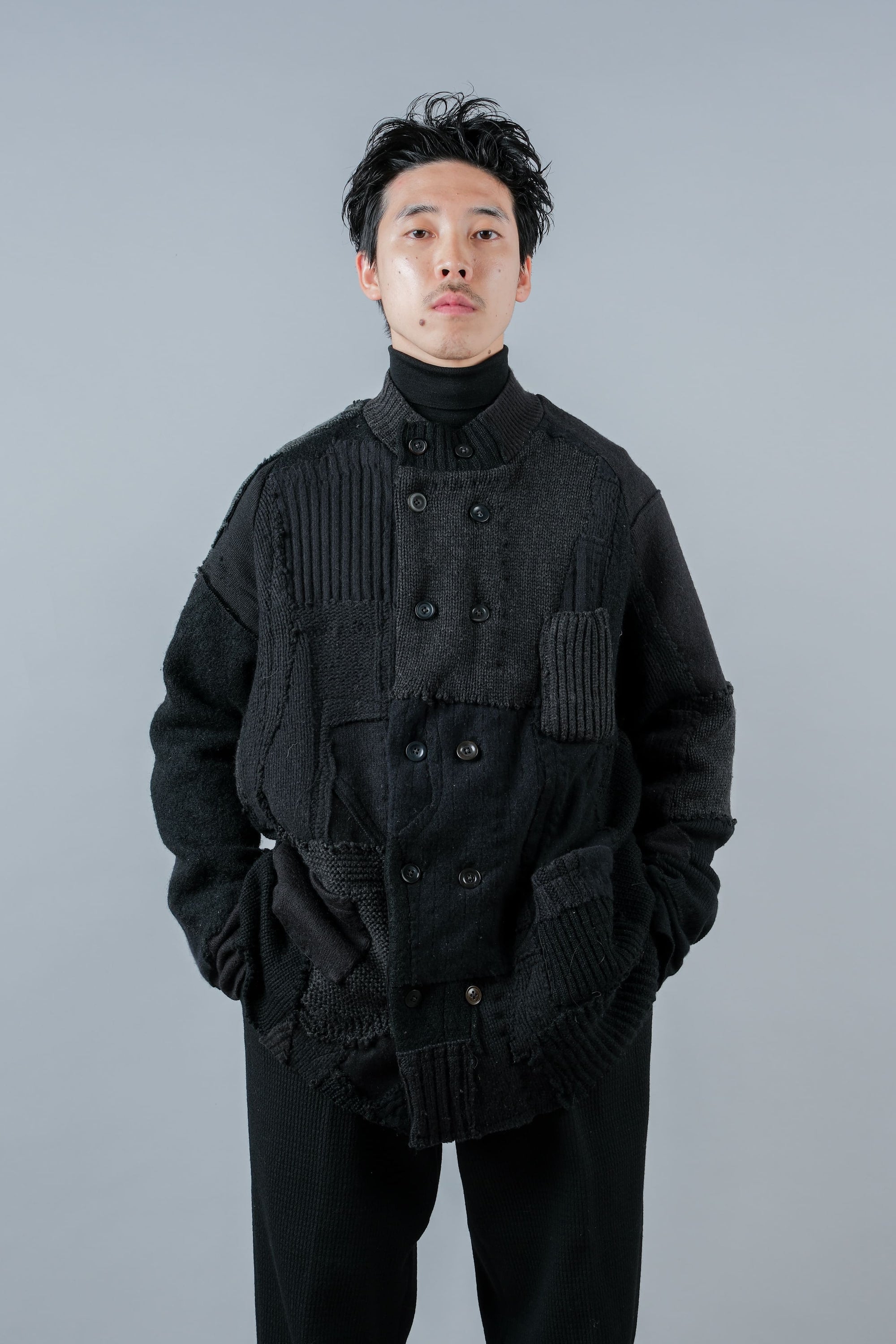 ［PROPOSITION］German & French Wool Fabric Double Breasted Knit Jacket