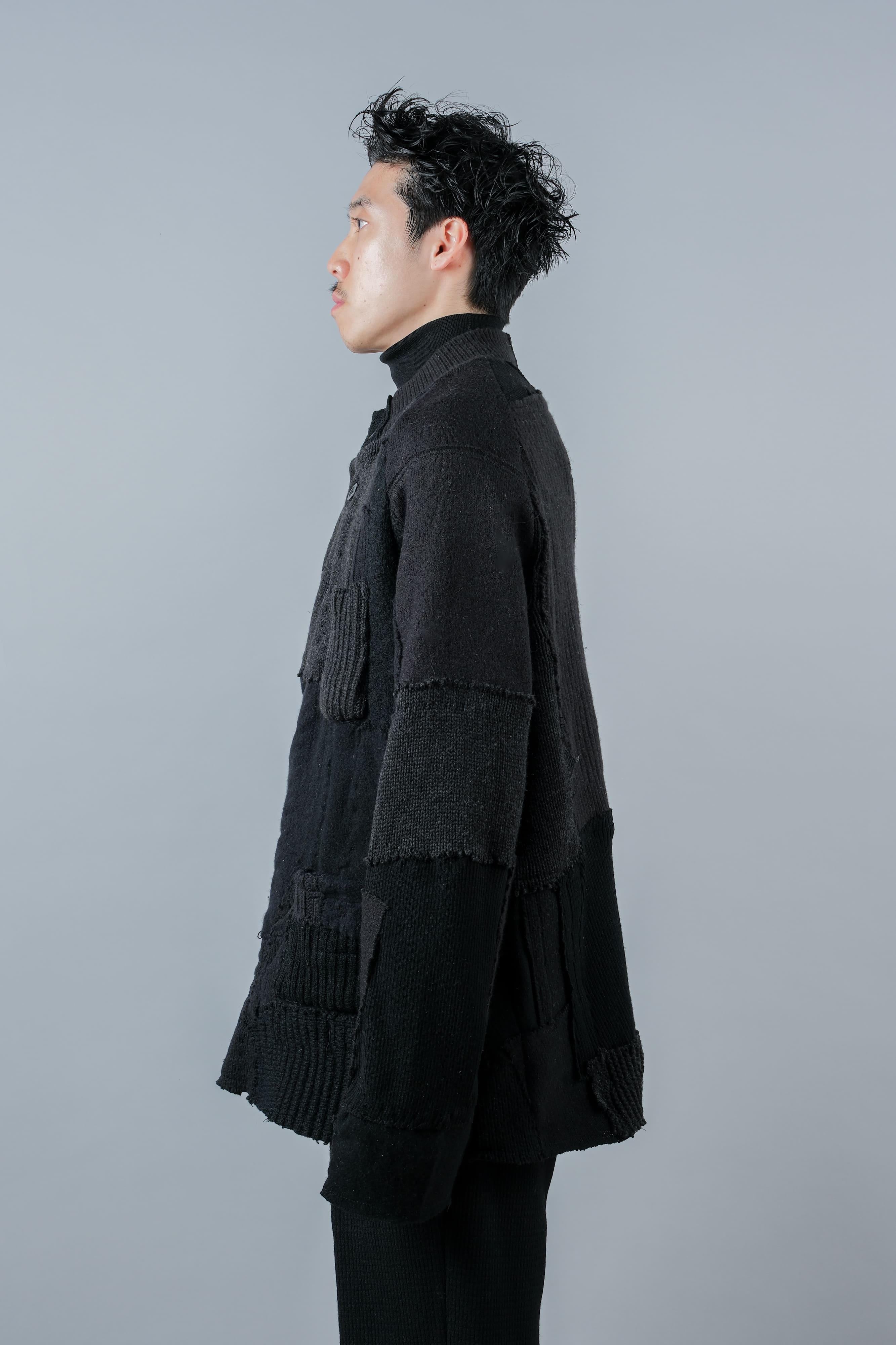 【PROPOSITION】German & French Wool Fabric Double Breasted Knit Jacket