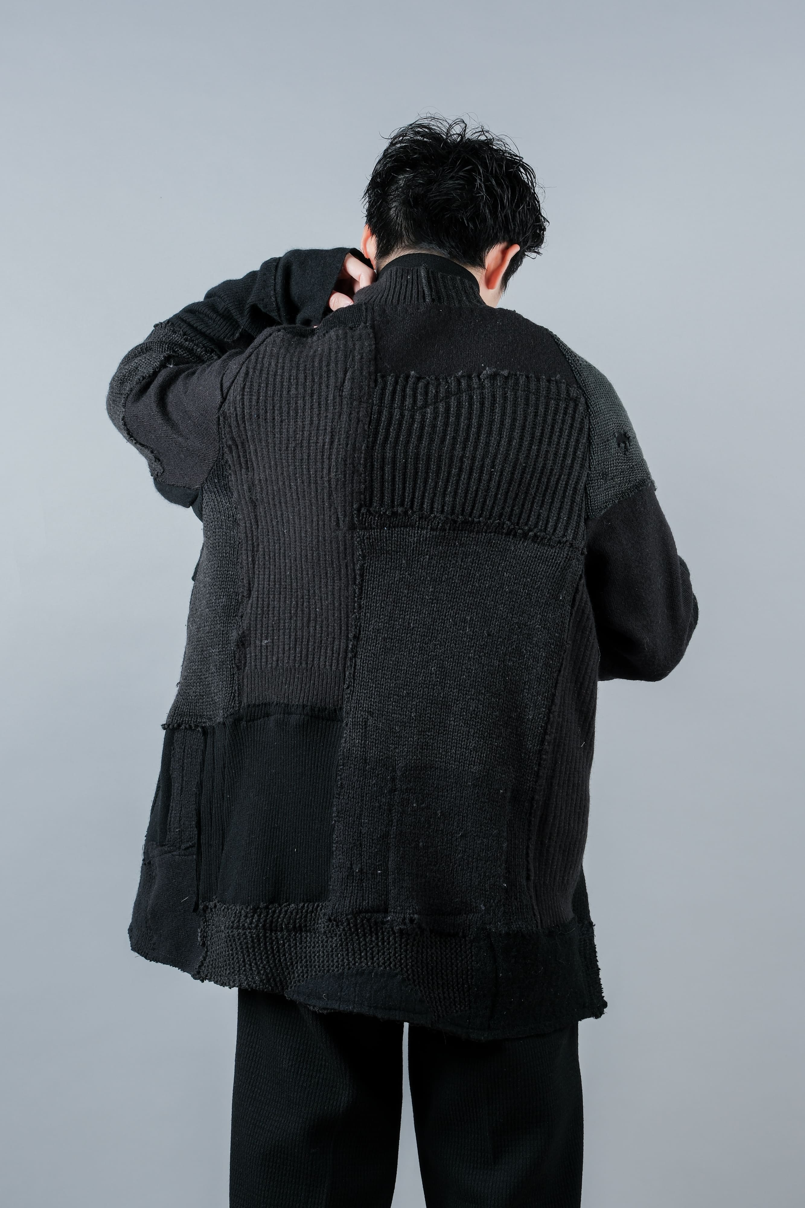 【PROPOSITION】German & French Wool Fabric Double Breasted Knit Jacket